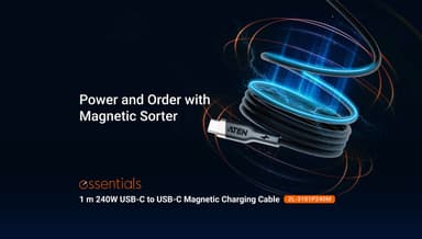 1m 240W USB-C to USB-C Magnetic Charging Cable
