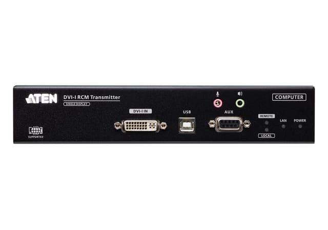 DVI-I Single Display KVM over IP Transmitter with Remote Access