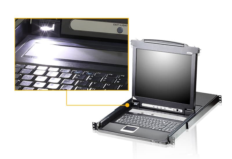16-Port PS/2-USB VGA Single Rail LCD KVM Switch — изглед 5