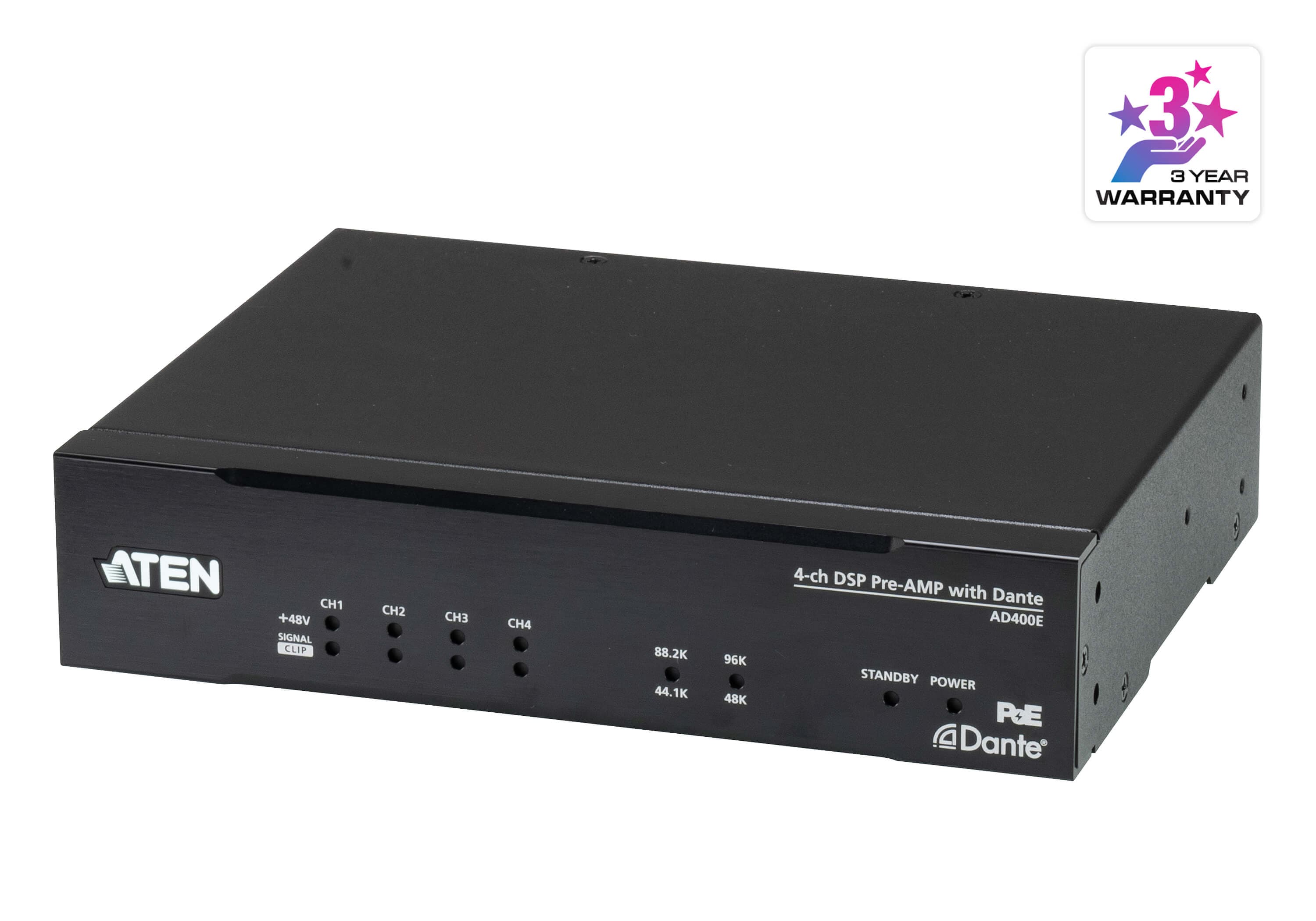 4-ch Mic/Line Pre-AMP with DSP and Dante Output — изглед 3