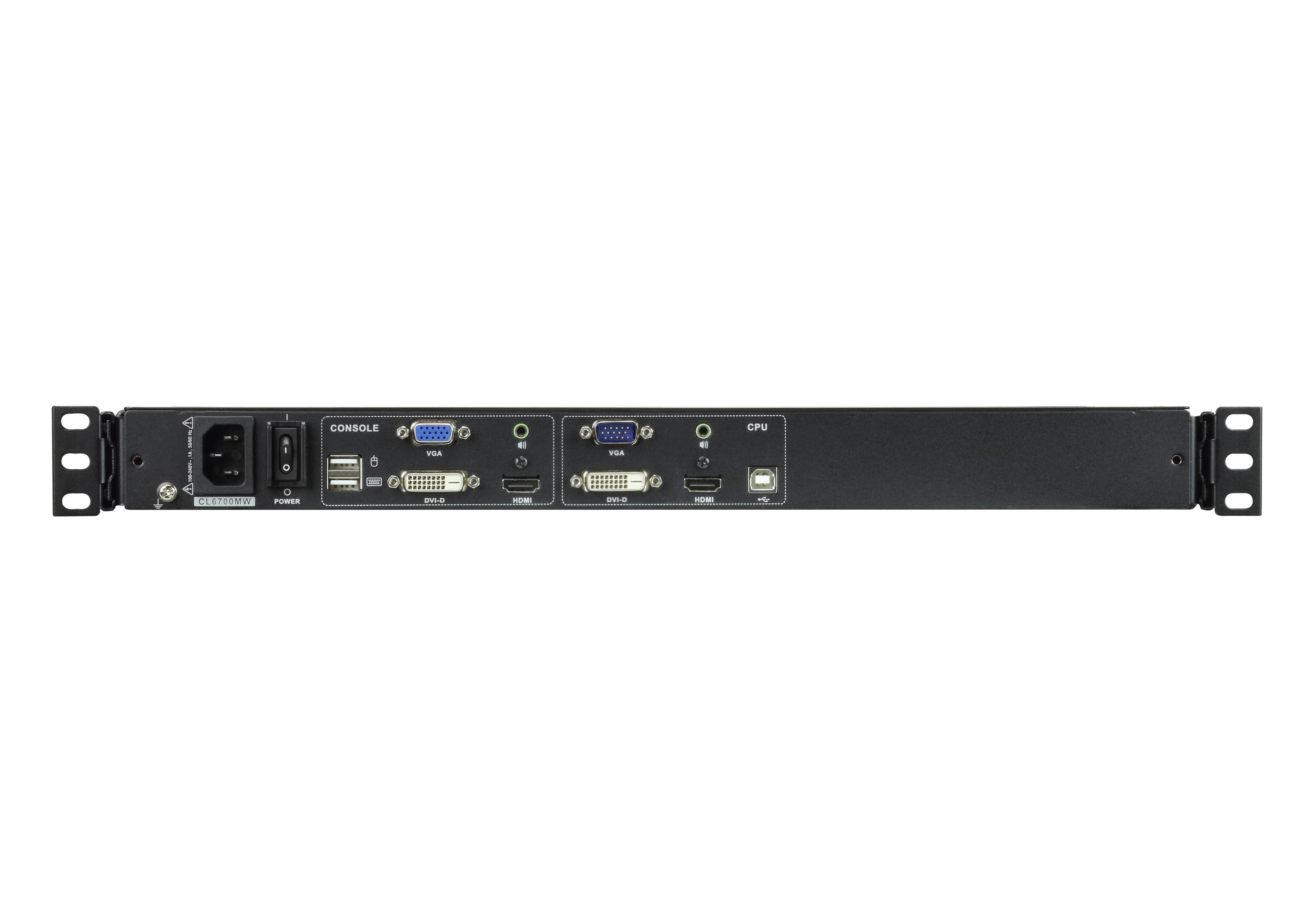 Single Rail LCD Console (USB, HDMI / DVI / VGA) — изглед 2