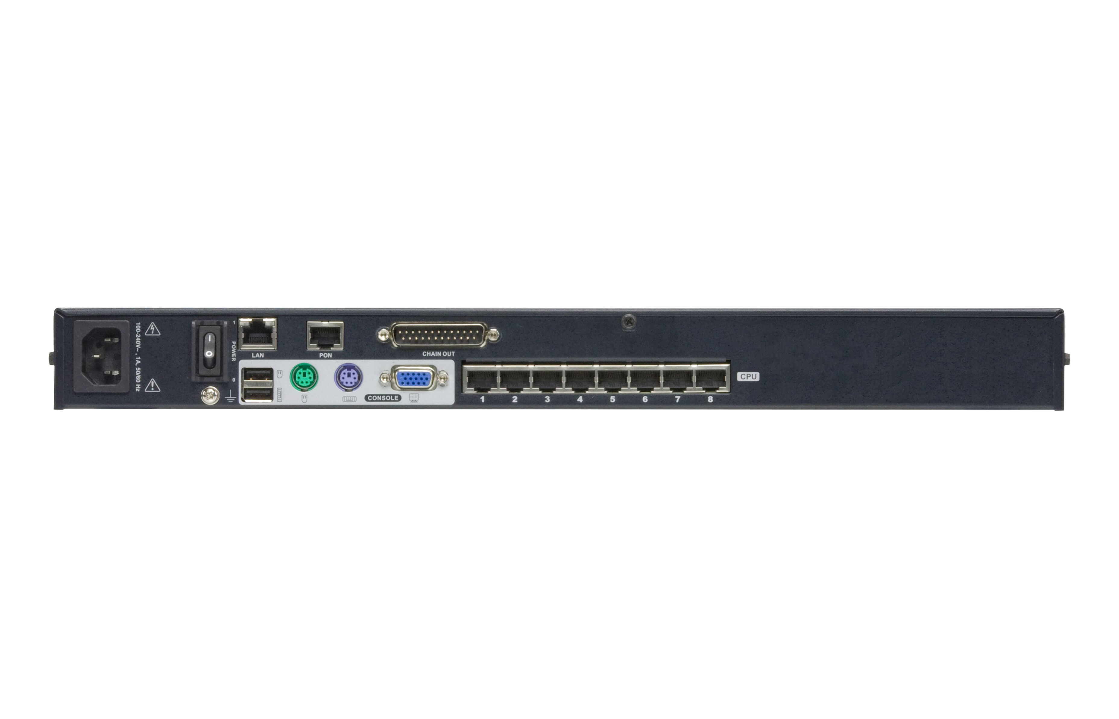 1-Local/Remote Shared Access 8-Port Multi-Interface Cat 5 KVM over IP Switch — изглед 2