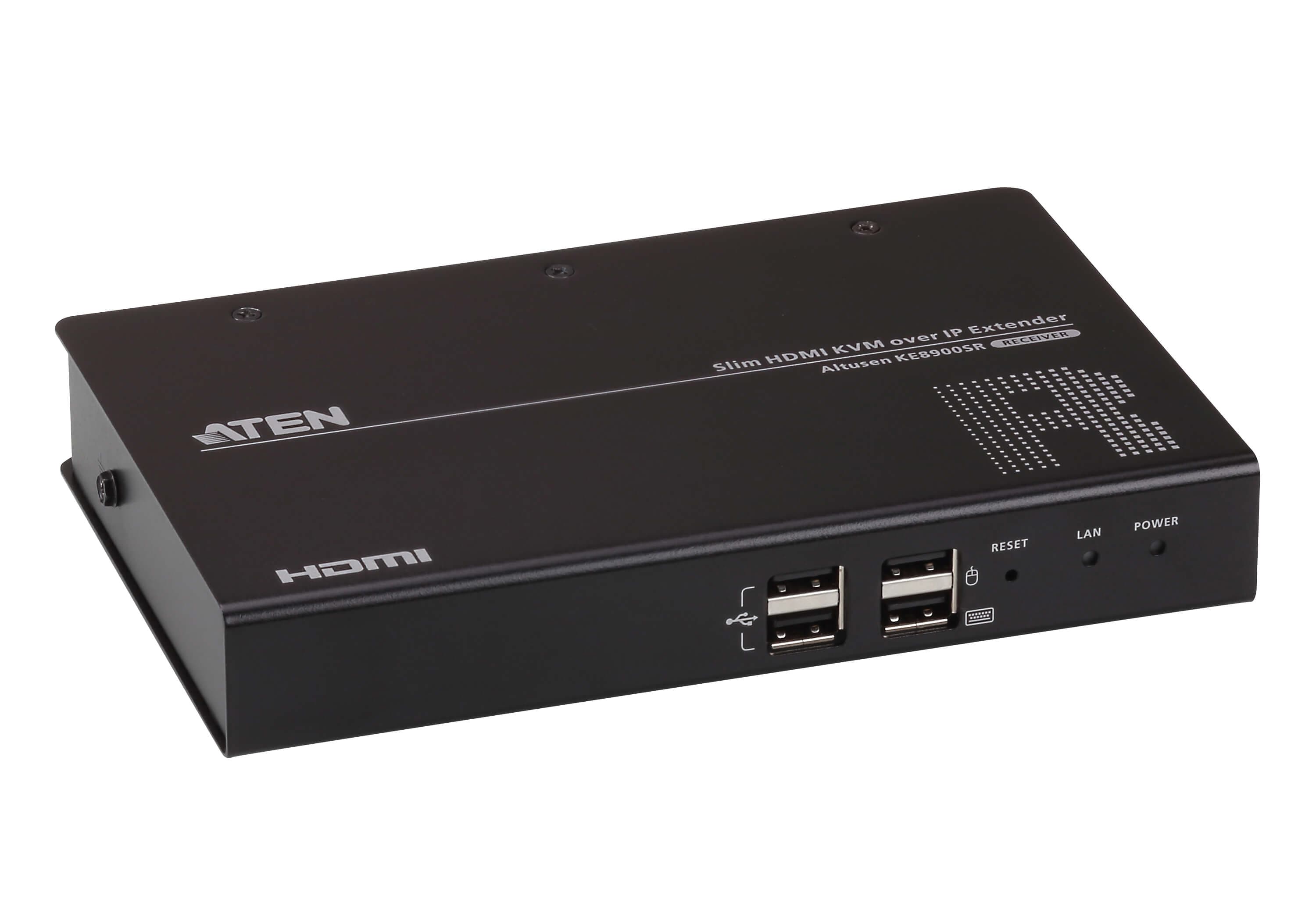 Slim HDMI Single Display KVM over IP Receiver — изглед 4