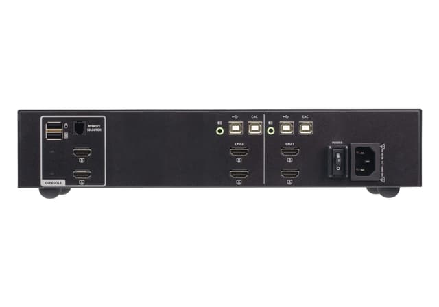 2-Port USB HDMI Dual Display Secure KVM Switch with CAC (PSD PP v4.0 Compliant)