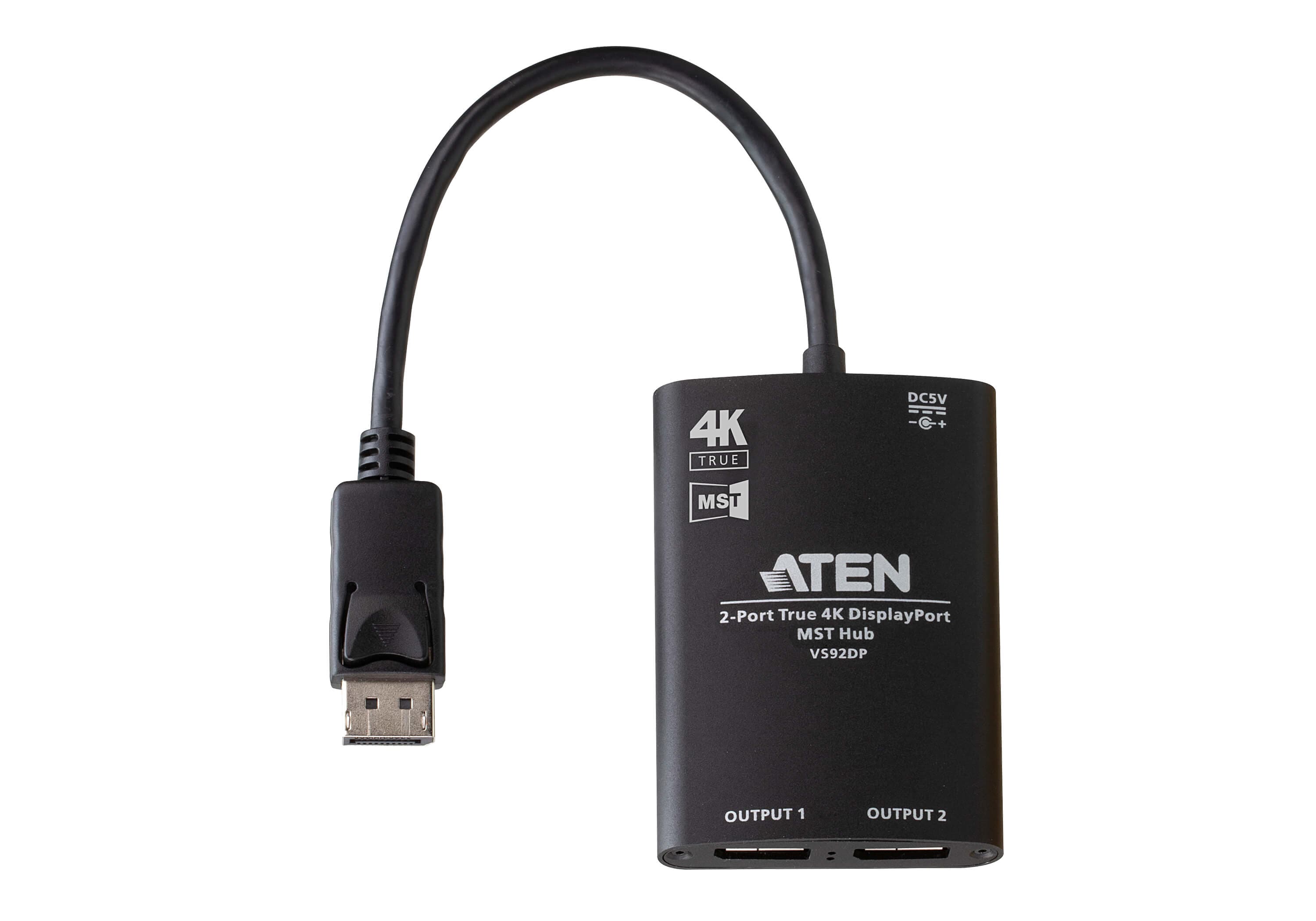 2-Port True 4K DisplayPort MST Hub — изглед 2