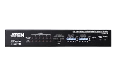 6 x 6 Dante Audio Interface with HDMI