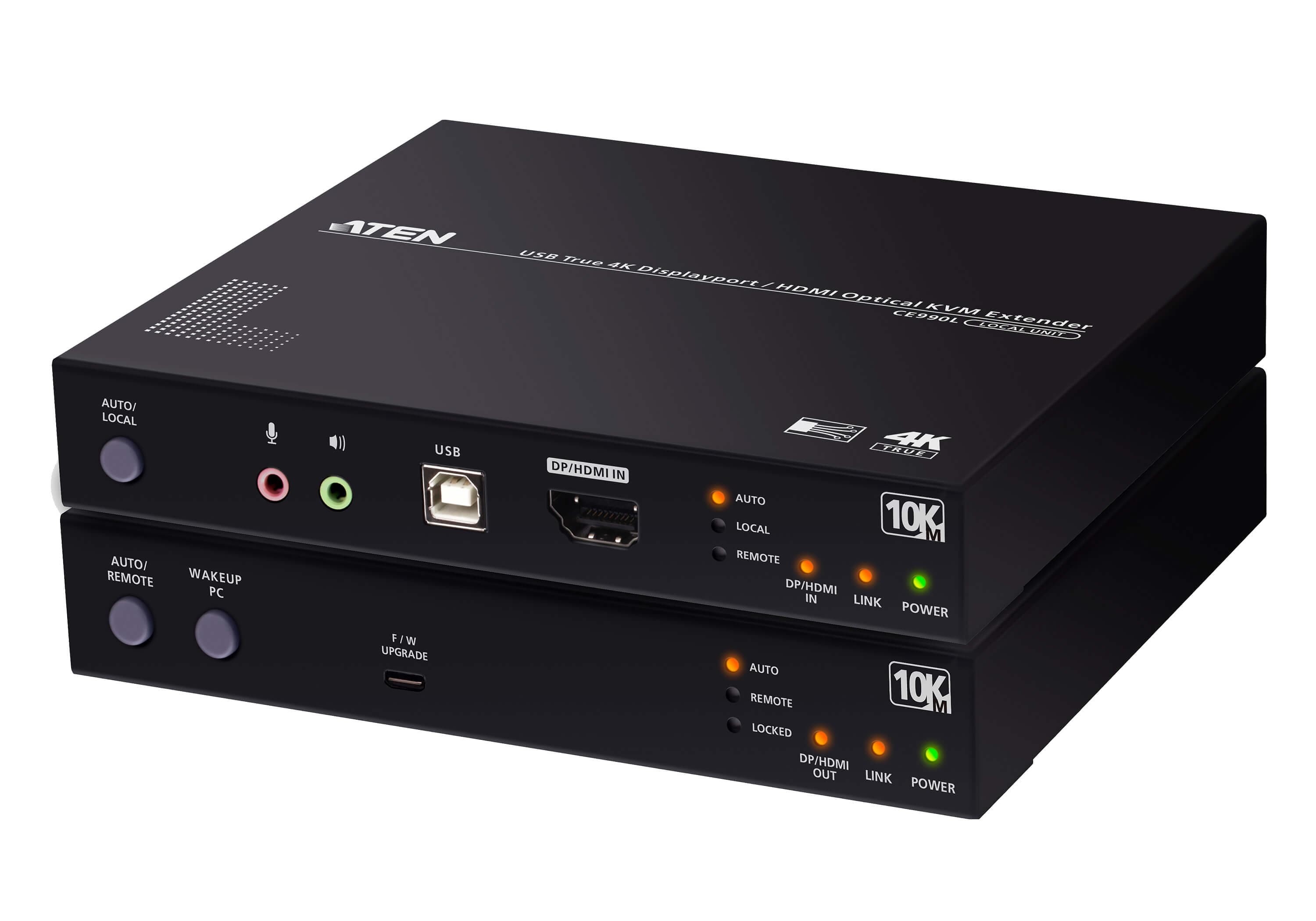 USB True 4K DisplayPort/HDMI Optical KVM Extender (True 4K @ 10 km) — изглед 3