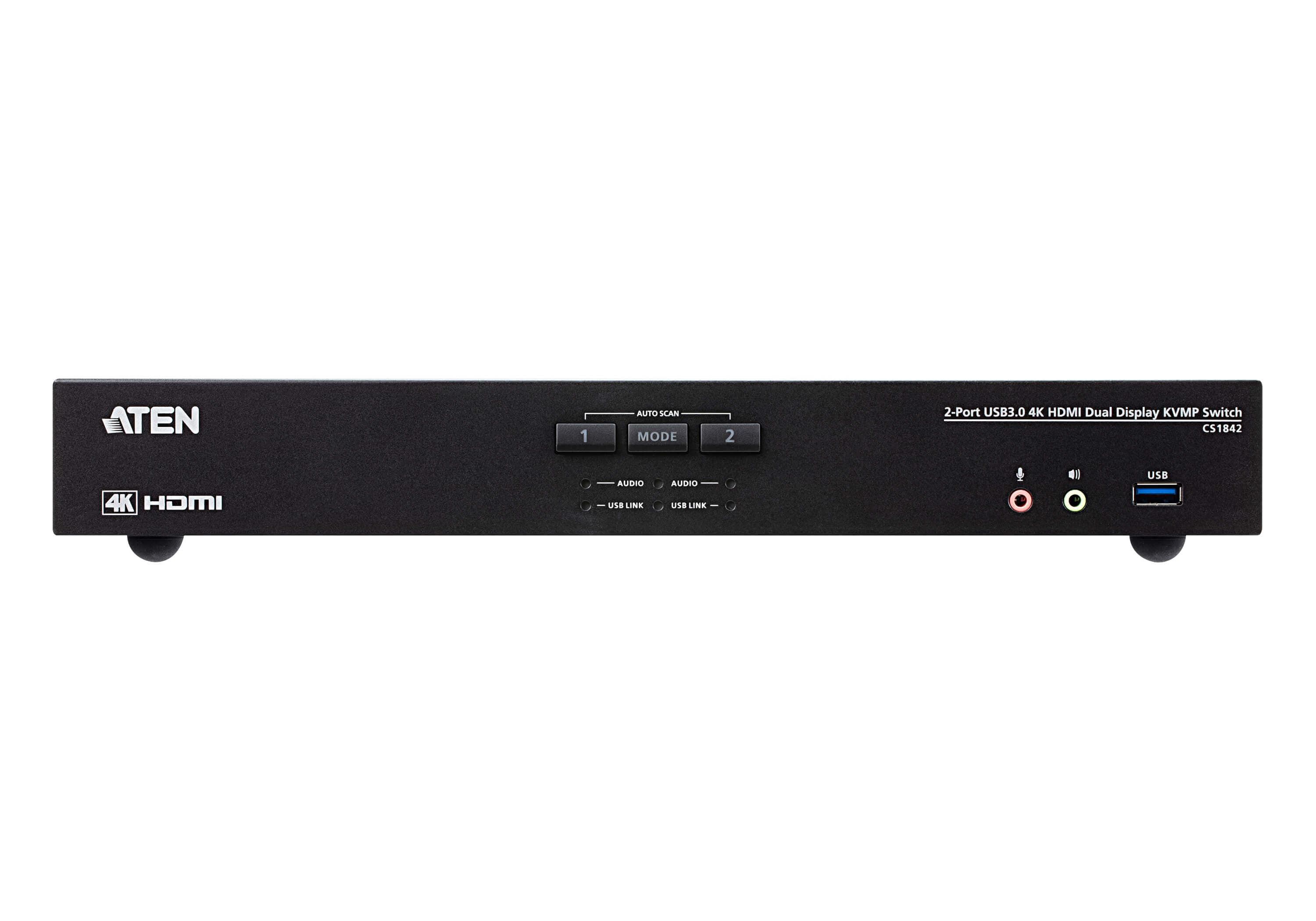 2-Port USB 3.0 4K HDMI Dual Display KVMP™ Switch