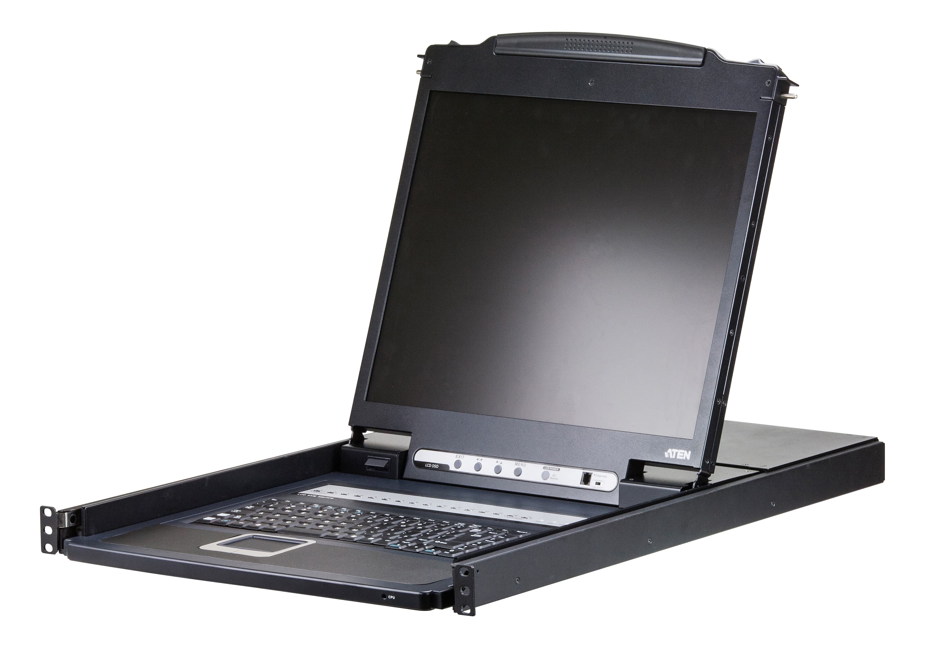 16-Port PS/2-USB VGA Single Rail LCD KVM Switch