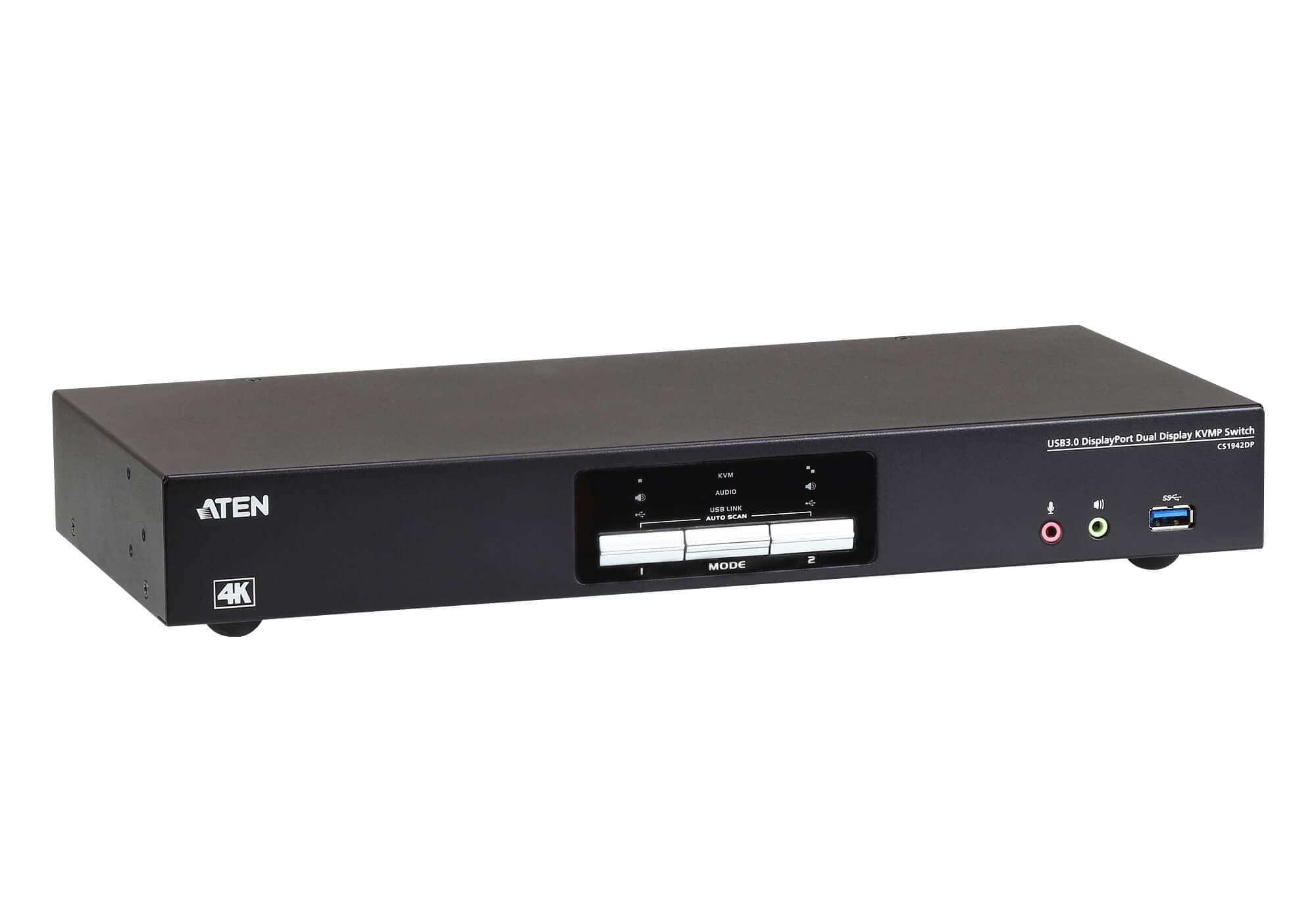 2-Port USB 3.0 4K DisplayPort Dual Display KVMP™ Switch — изглед 4