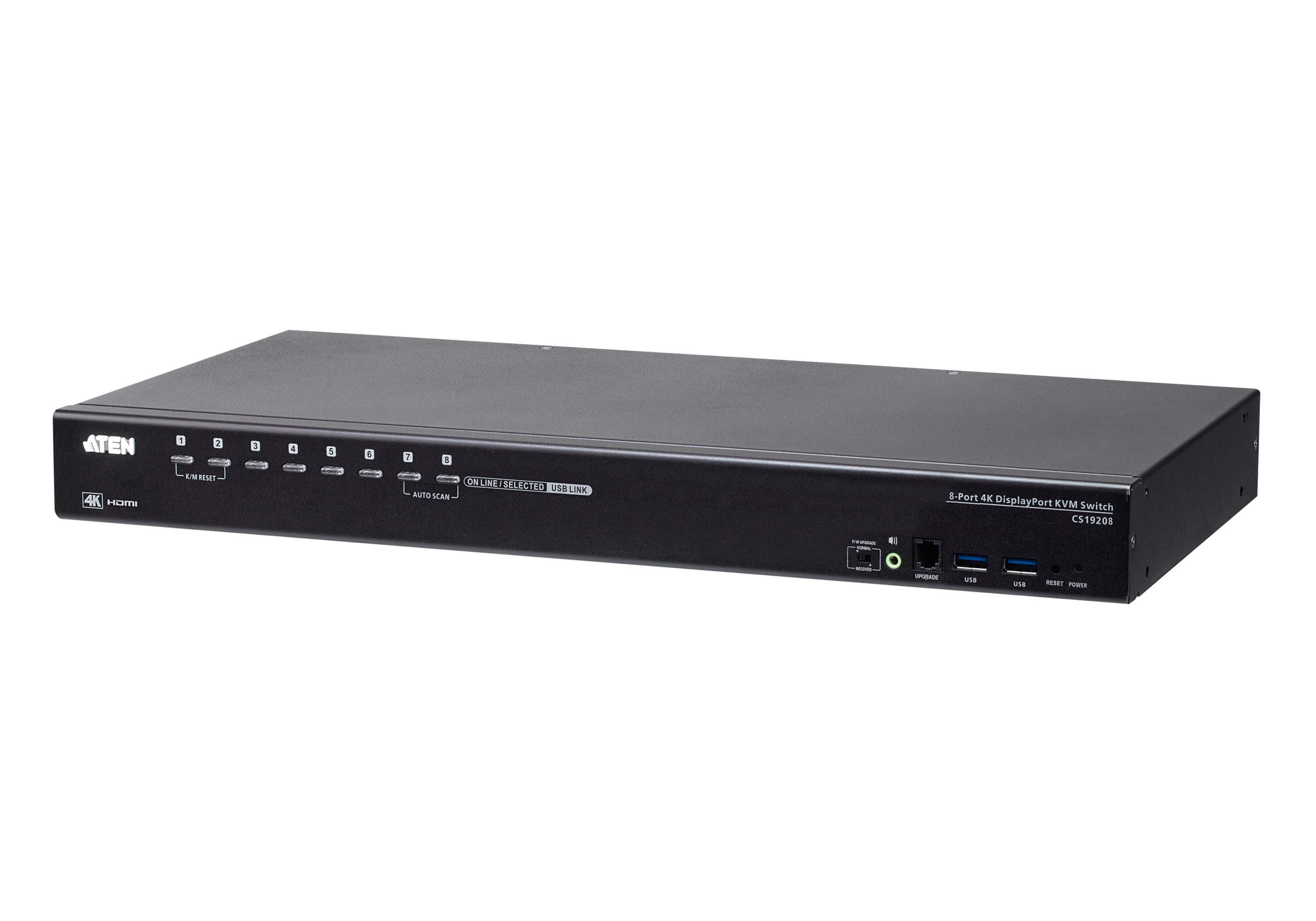 8-Port USB 3.0 4K DisplayPort KVM Switch — изглед 3