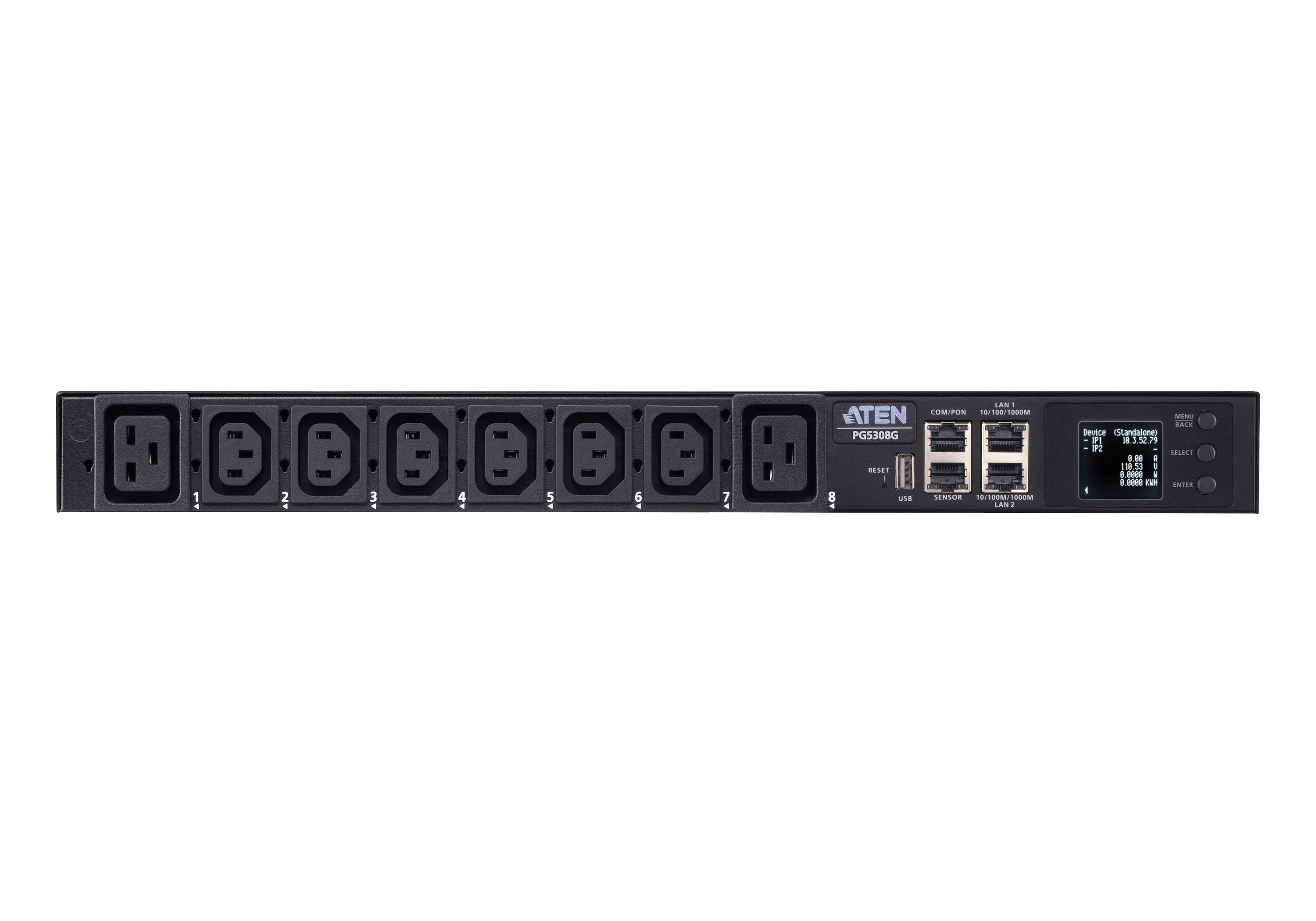 30A/32A 8-Outlet 1U Metered eco PDU — изглед 5