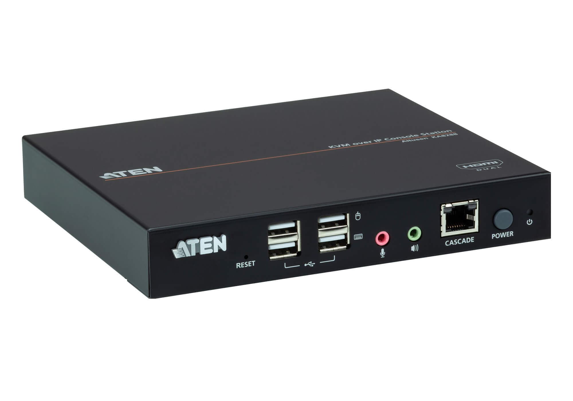 Dual HDMI KVM over IP Console Station — изглед 4
