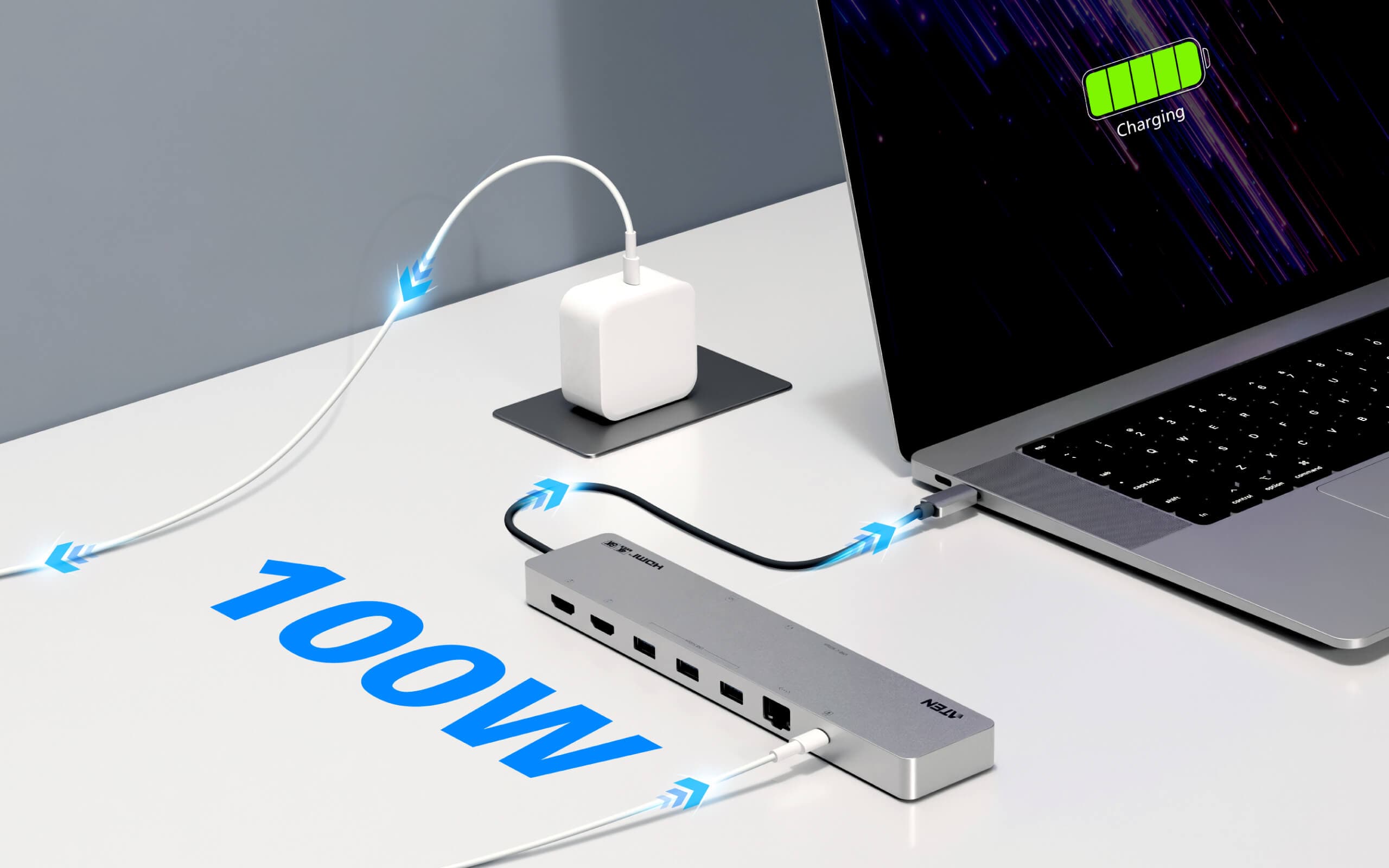11-in-1 USB-C Multiport Dock with Power Pass-Through — изглед 7