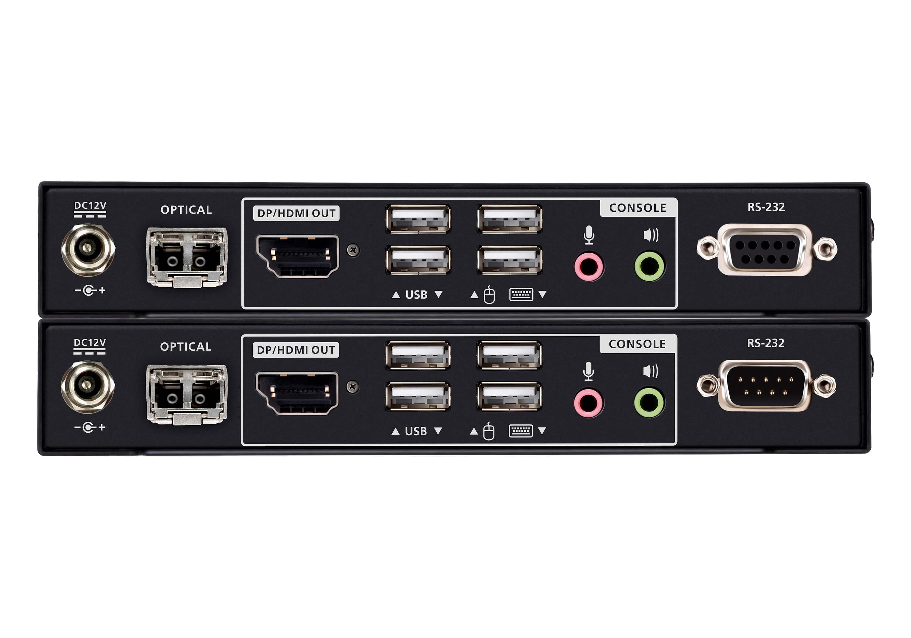 USB True 4K DisplayPort/HDMI Optical KVM Extender (True 4K @ 10 km) — изглед 2