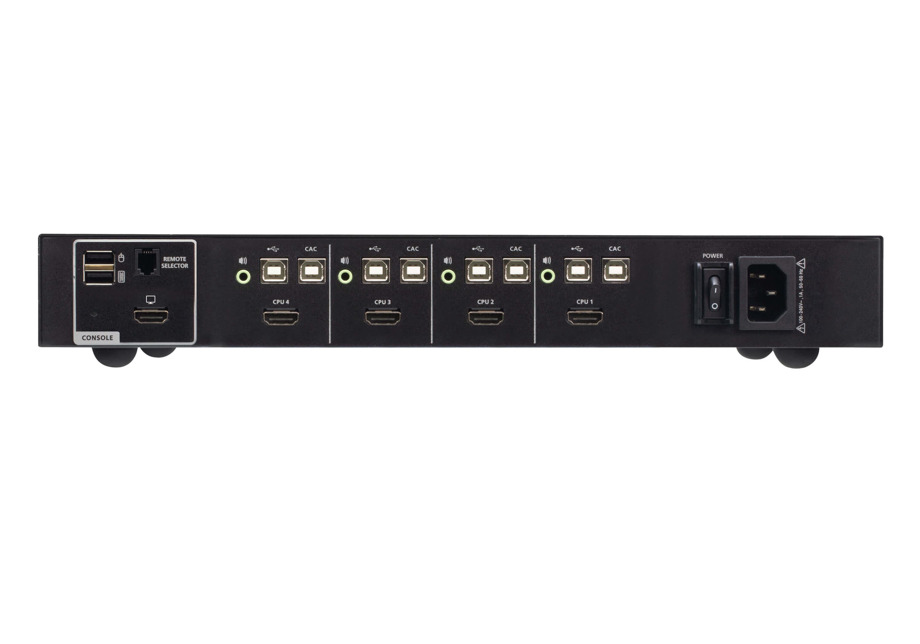 4-Port USB HDMI Secure KVM Switch with CAC (PSD PP v4.0 Compliant)