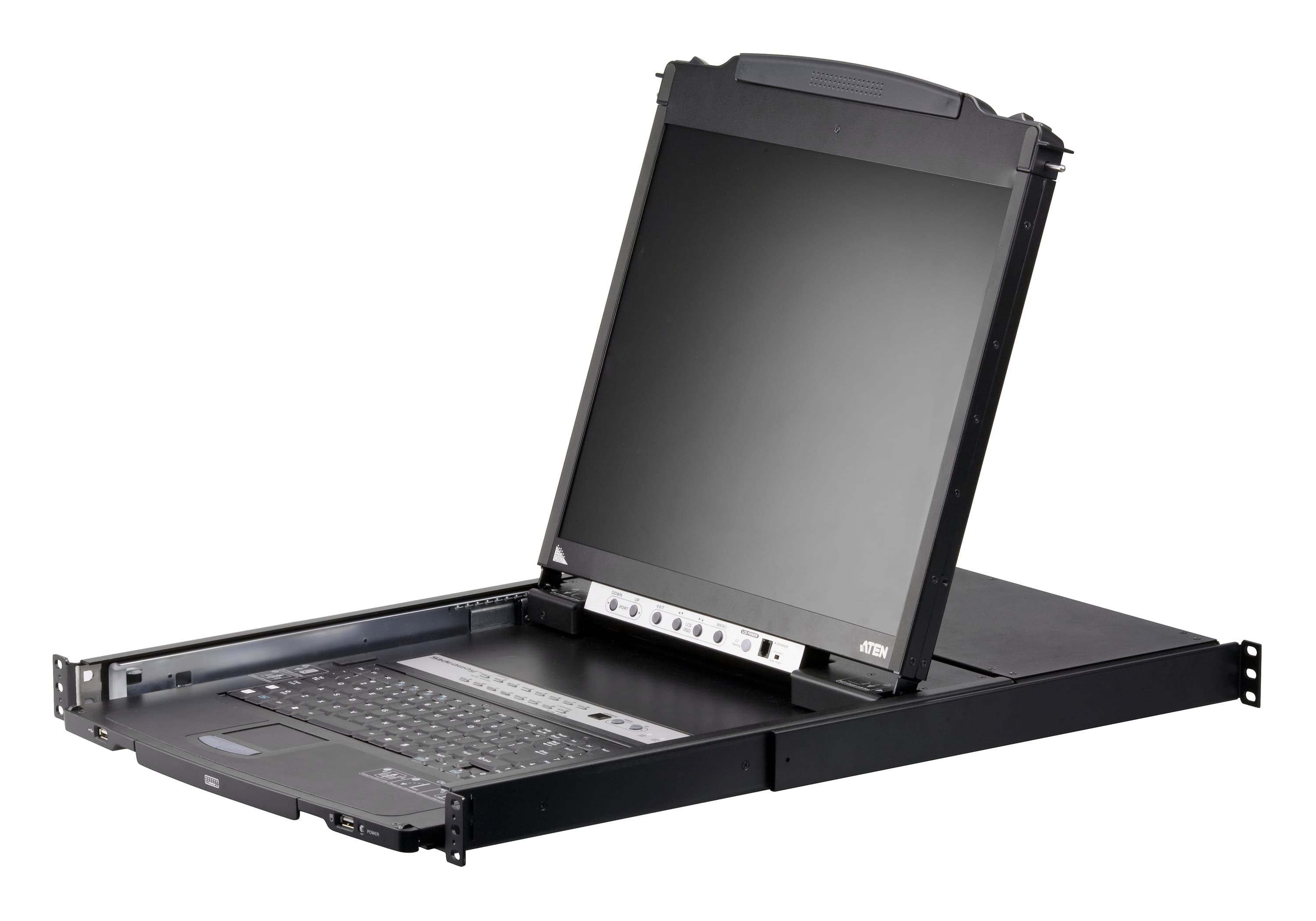 16-Port PS/2-USB VGA Dual Rail LCD KVM Switch — изглед 3