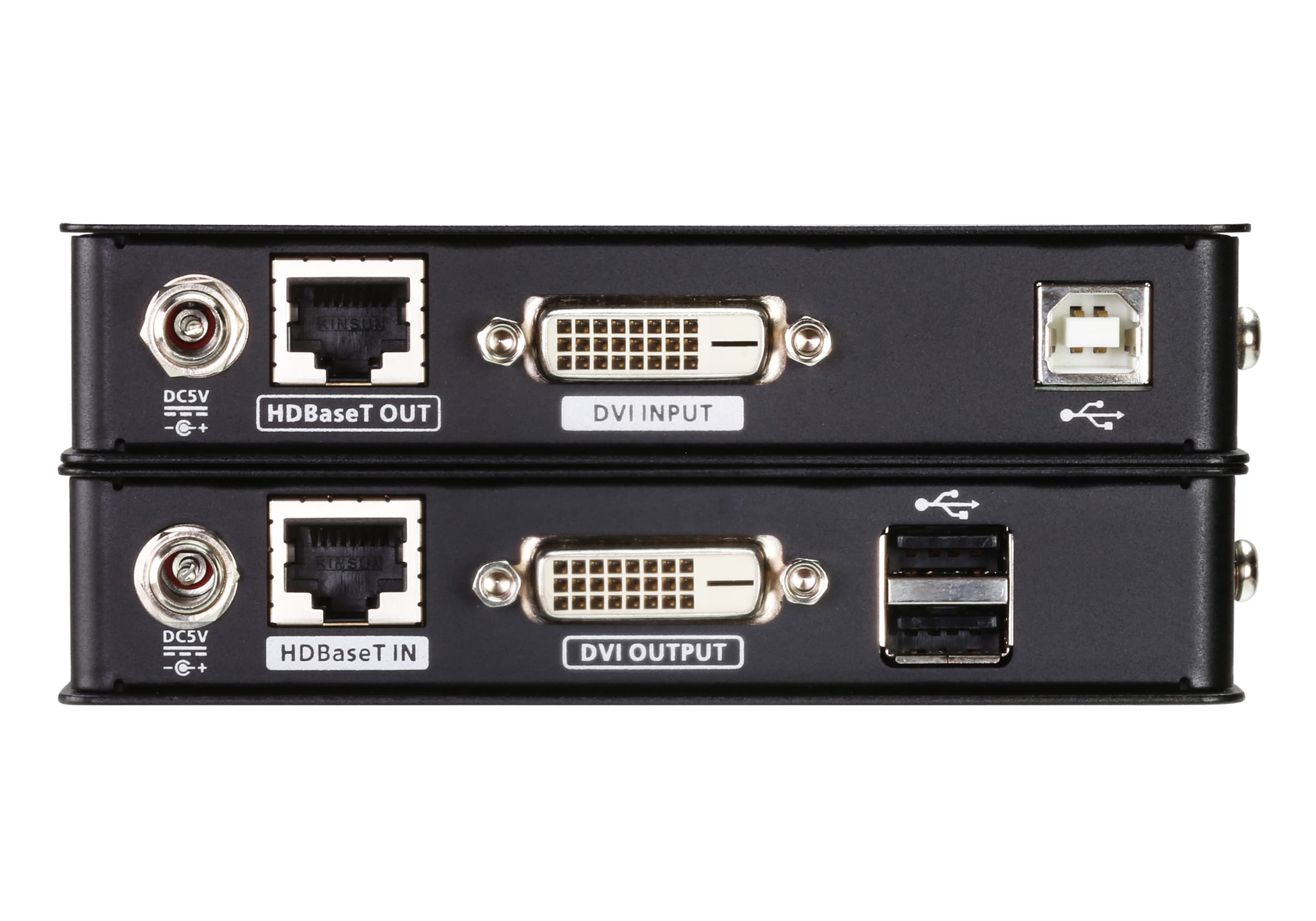Mini USB DVI HDBaseT™ KVM Extender (1920 x 1200@100m) — изглед 2