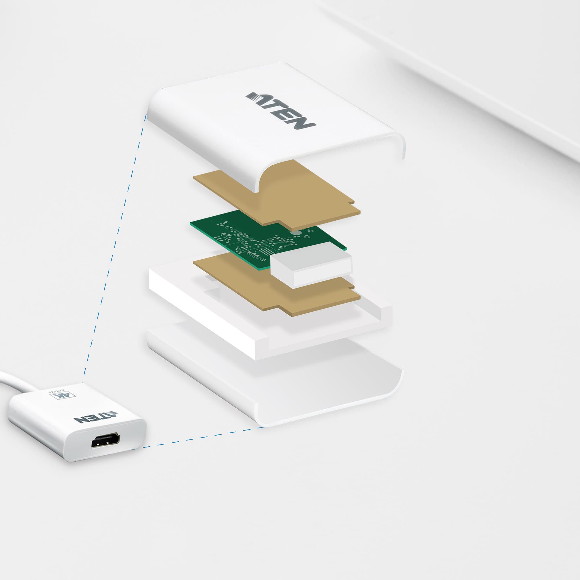 4K DisplayPort to HDMI Active Adapter — изглед 4