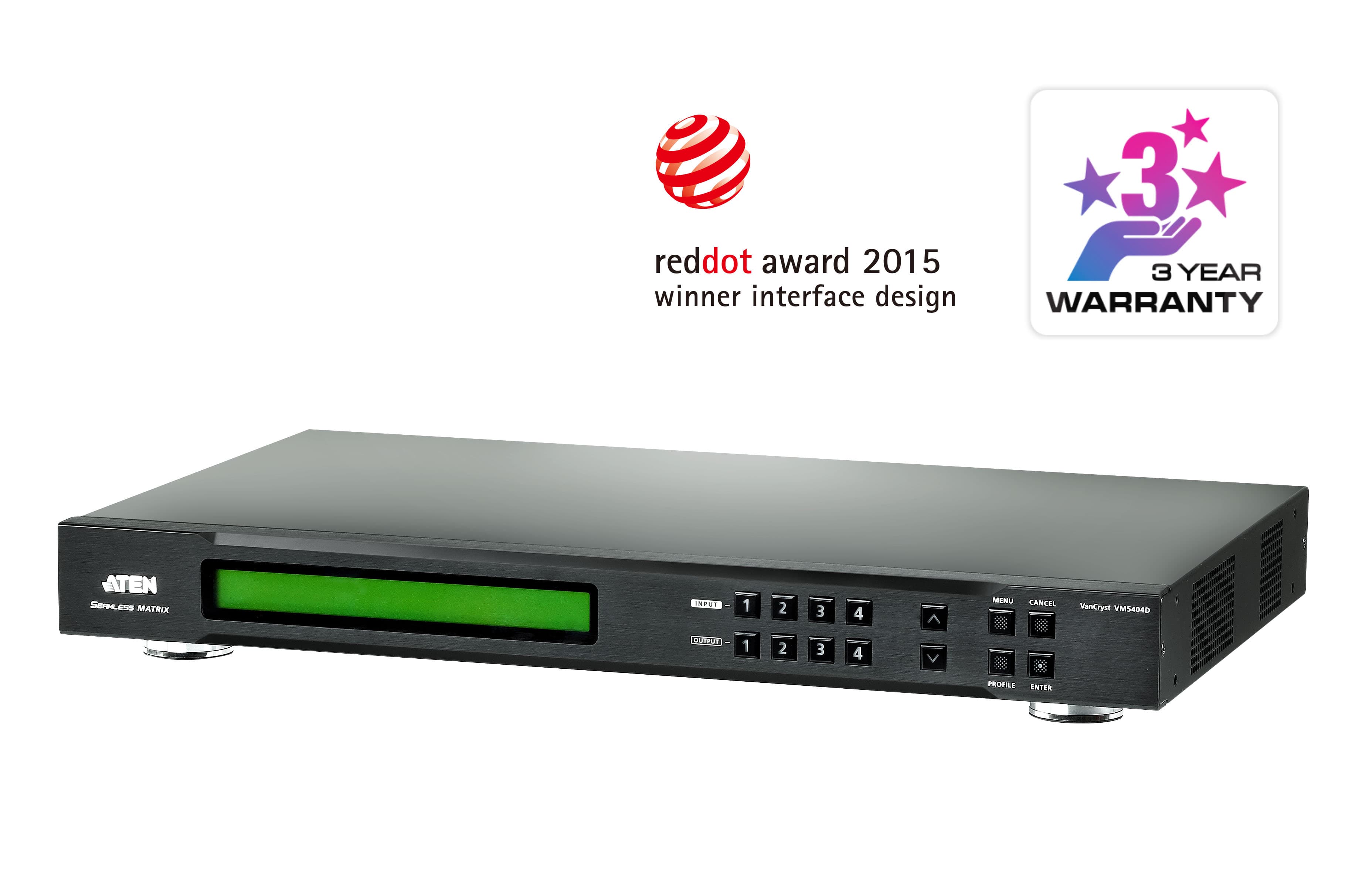 4 x 4 DVI Matrix Switch with Scaler — изглед 2