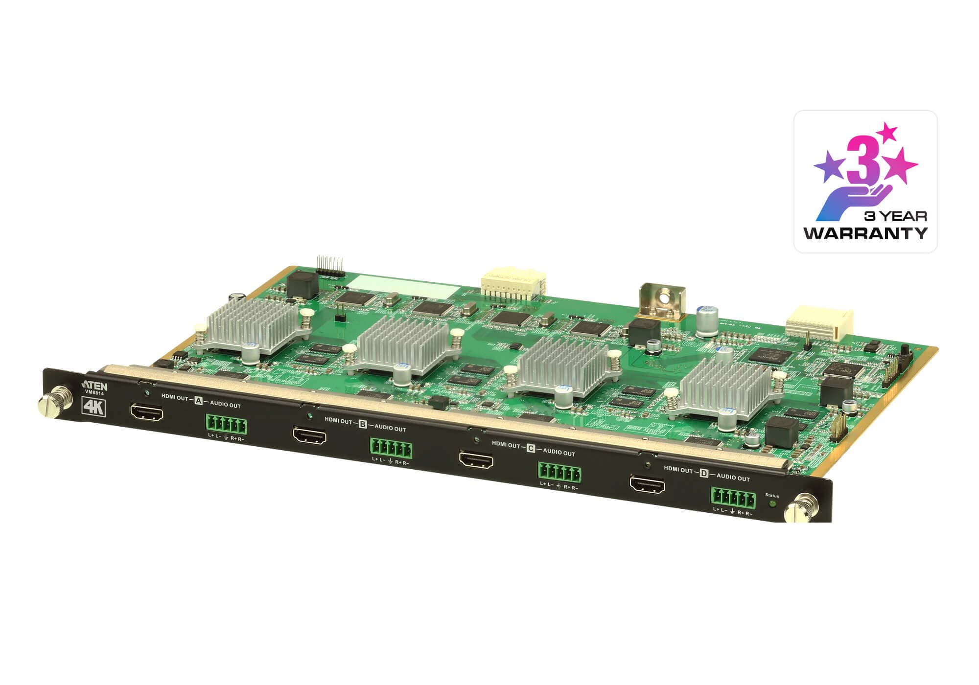 4-Port 4K HDMI Output Board with Scaler — изглед 2