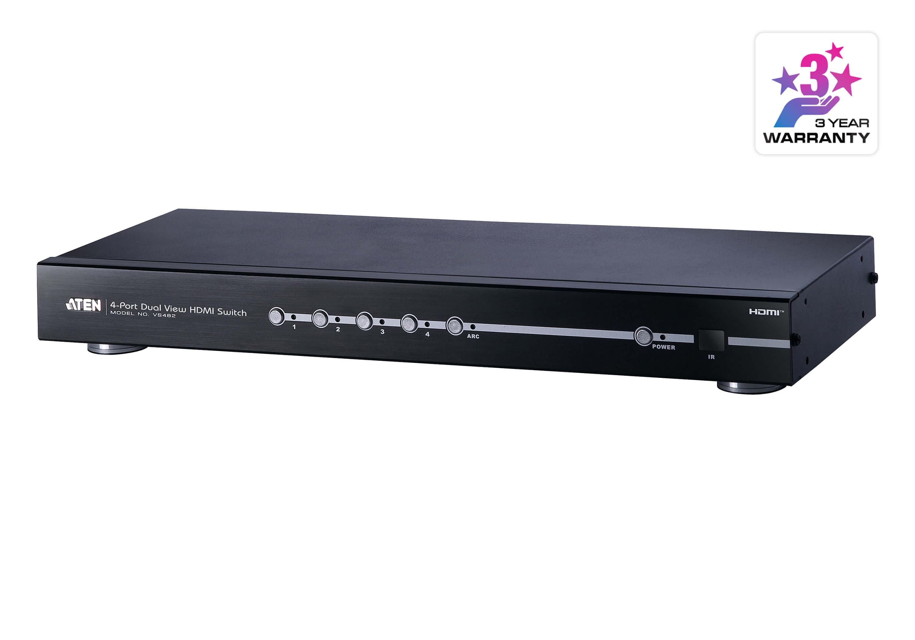 4-Port HDMI Switch with Dual Output — изглед 2
