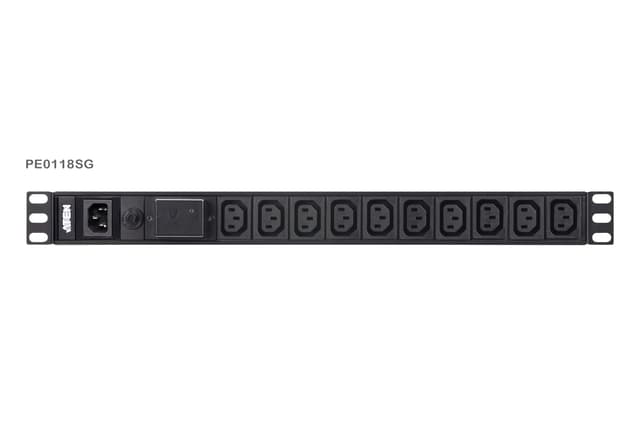 1U Basic PDU with Surge Protection