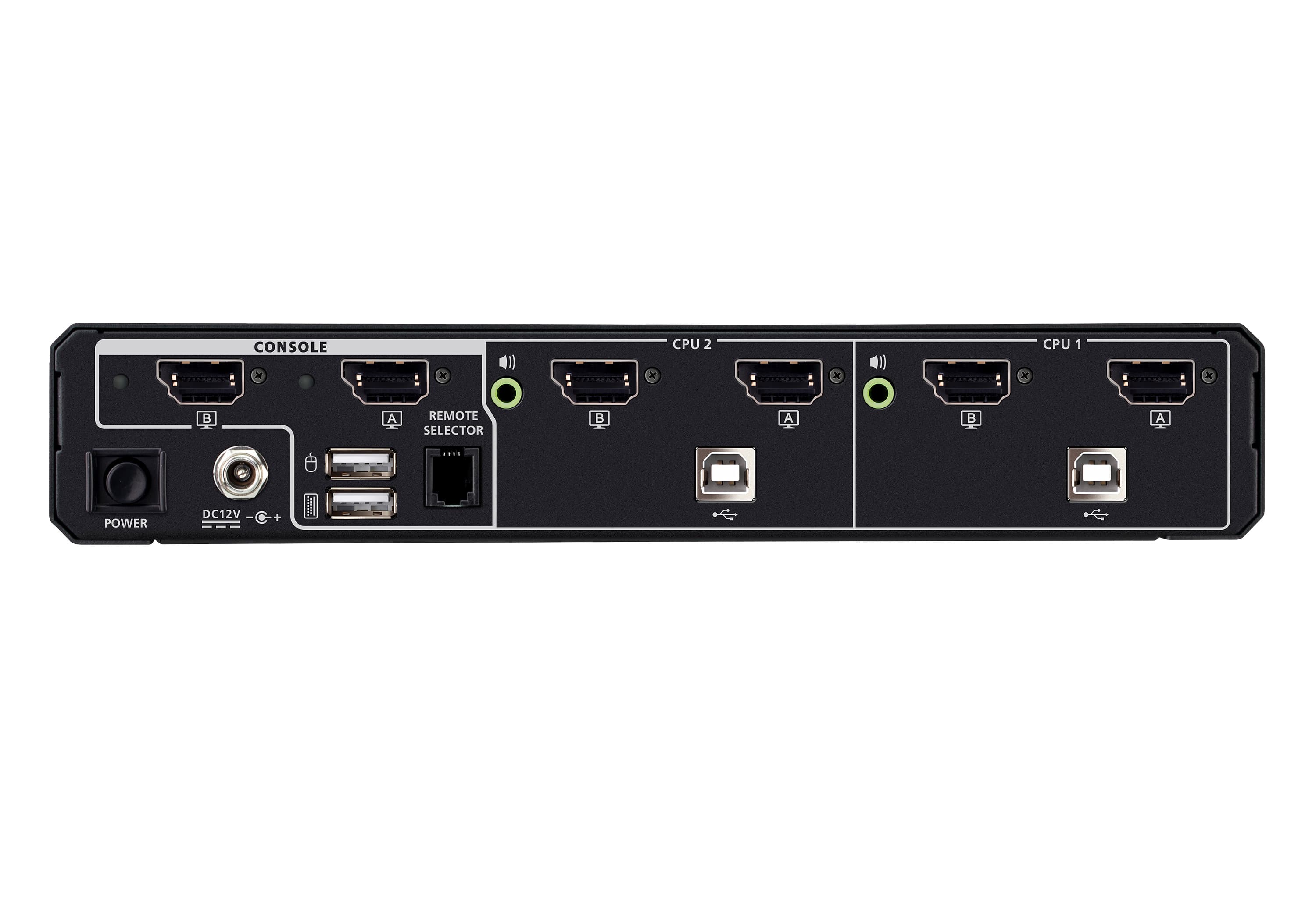 2-Port USB 5K DisplayPort/HDMI Dual Display Universal Secure KVM Switch (PSD PP v4.0 Compliant) — изглед 2