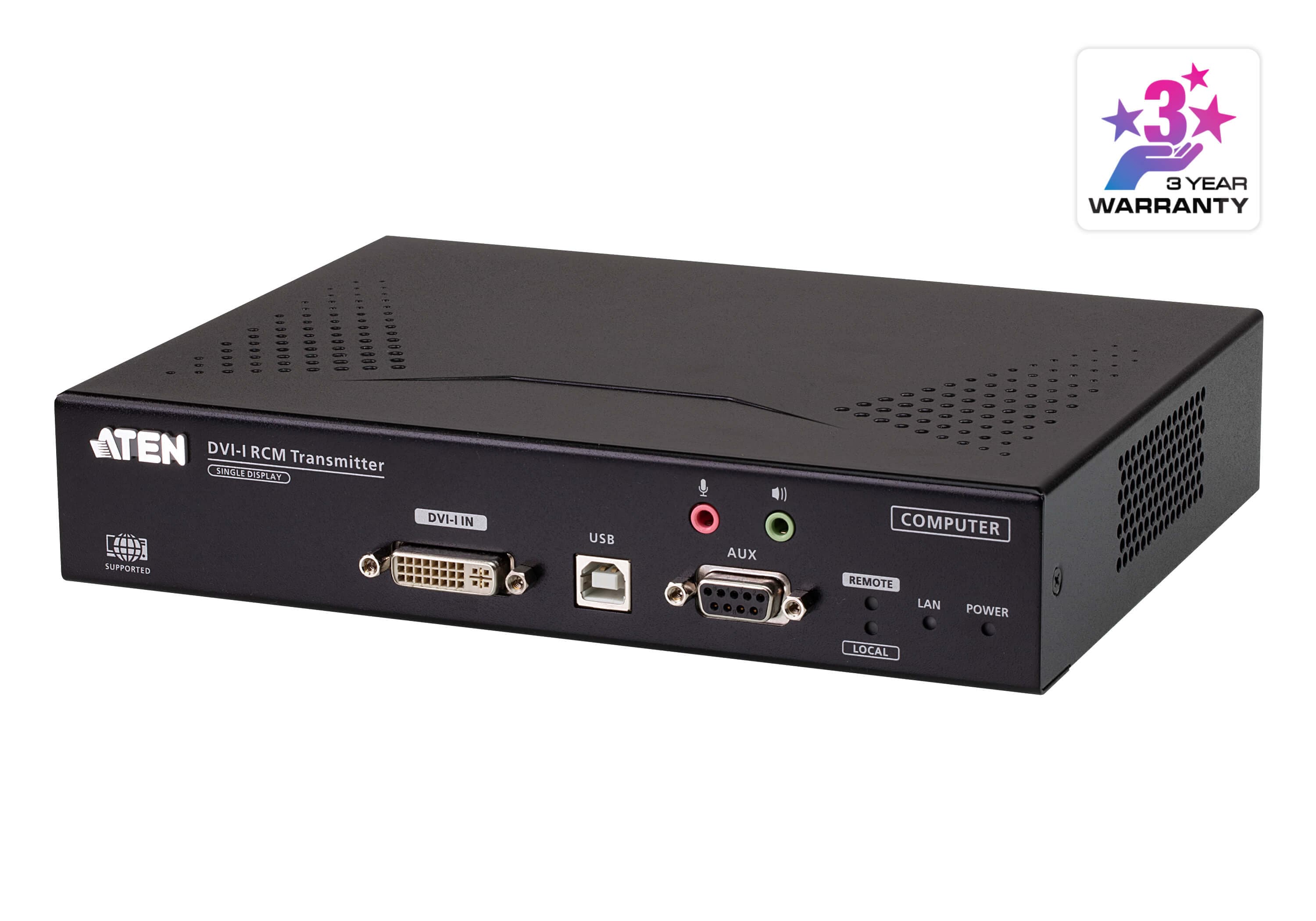 DVI-I Single Display KVM over IP Transmitter with Remote Access — изглед 3