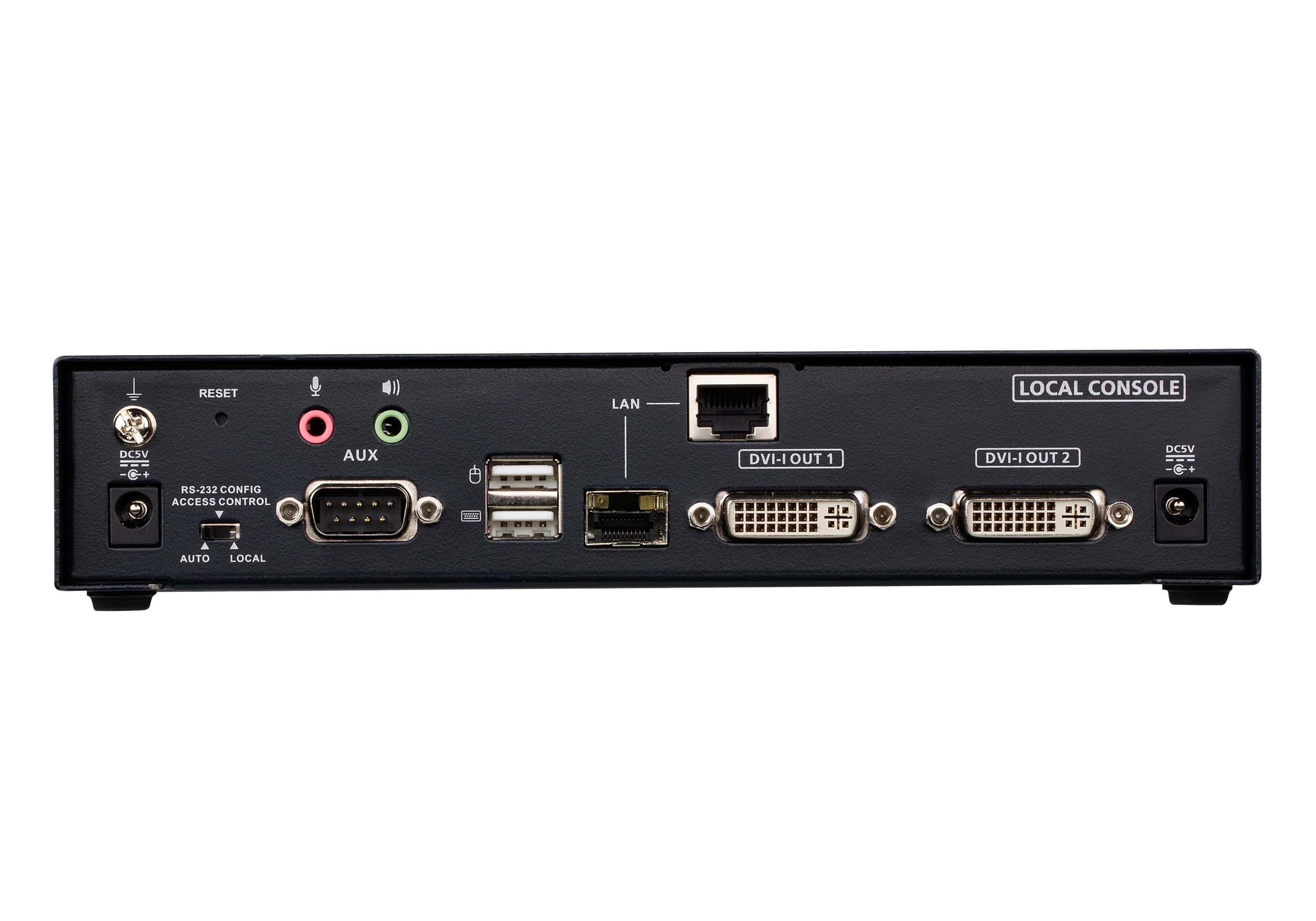 DVI-I Dual Display KVM over IP Transmitter — изглед 2