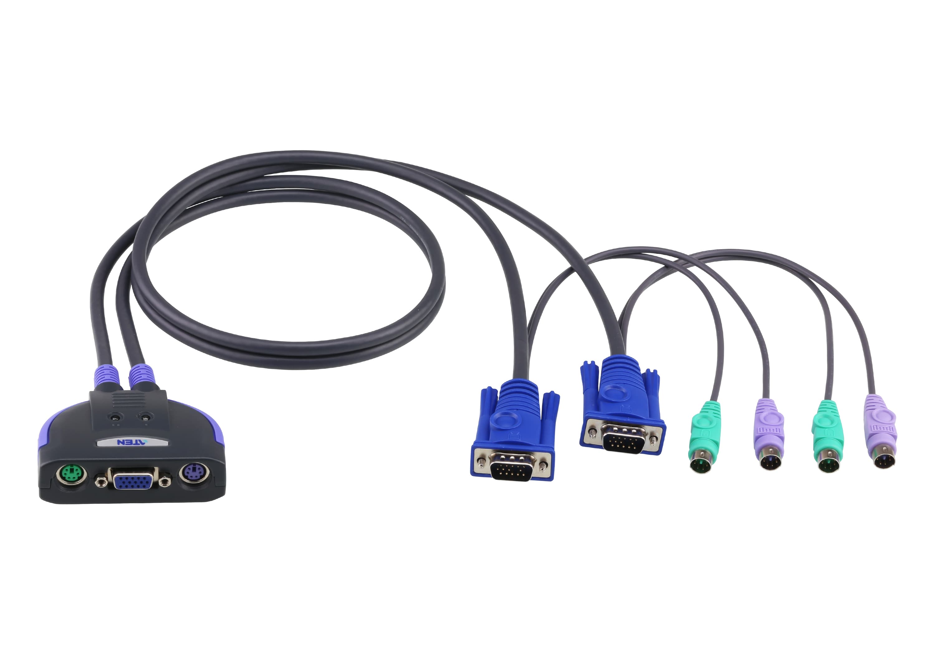 2-Port PS/2 VGA Cable KVM Switch (1.2m) — изглед 2
