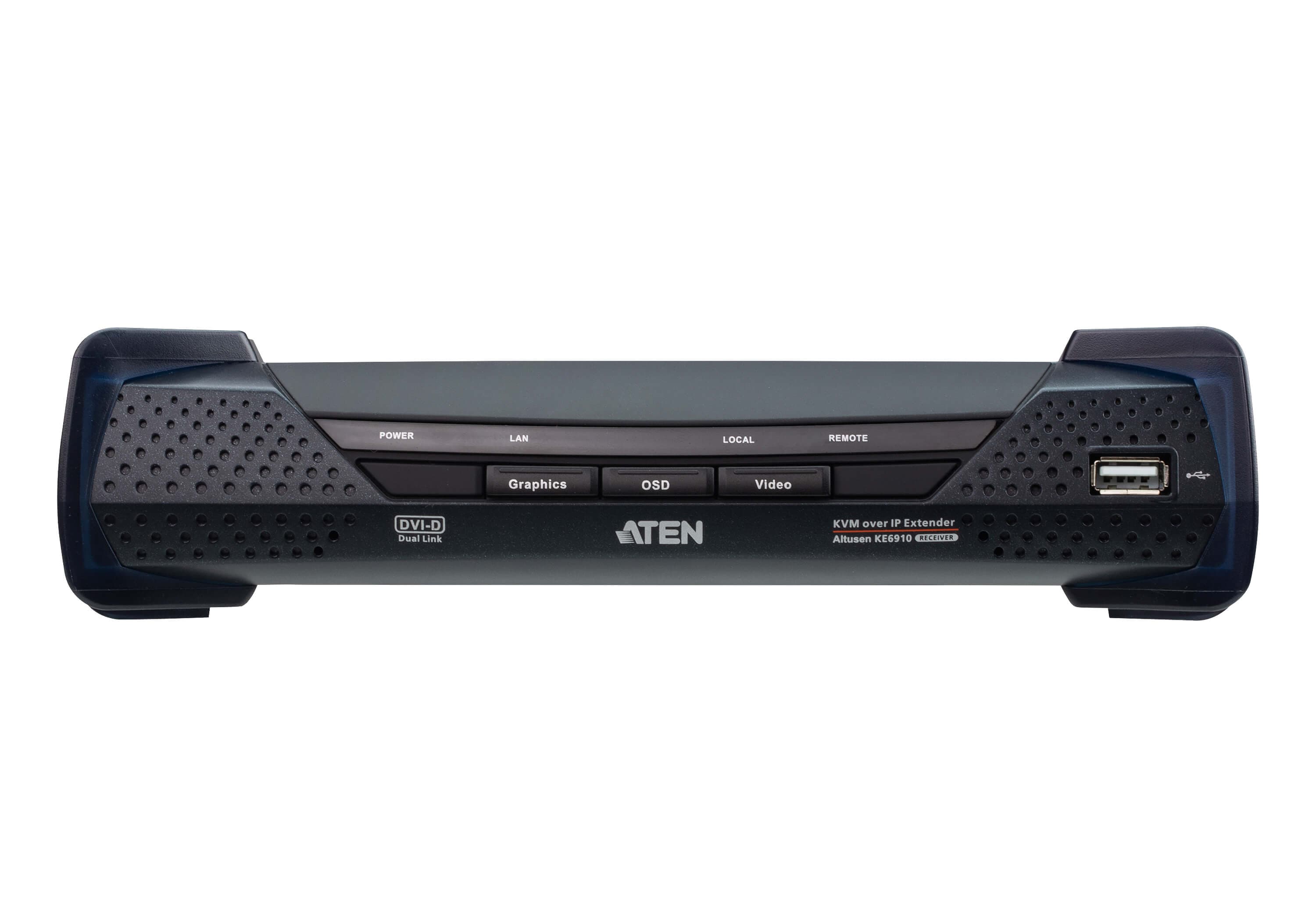 2K DVI-D Dual Link KVM over IP Receiver — изглед 2