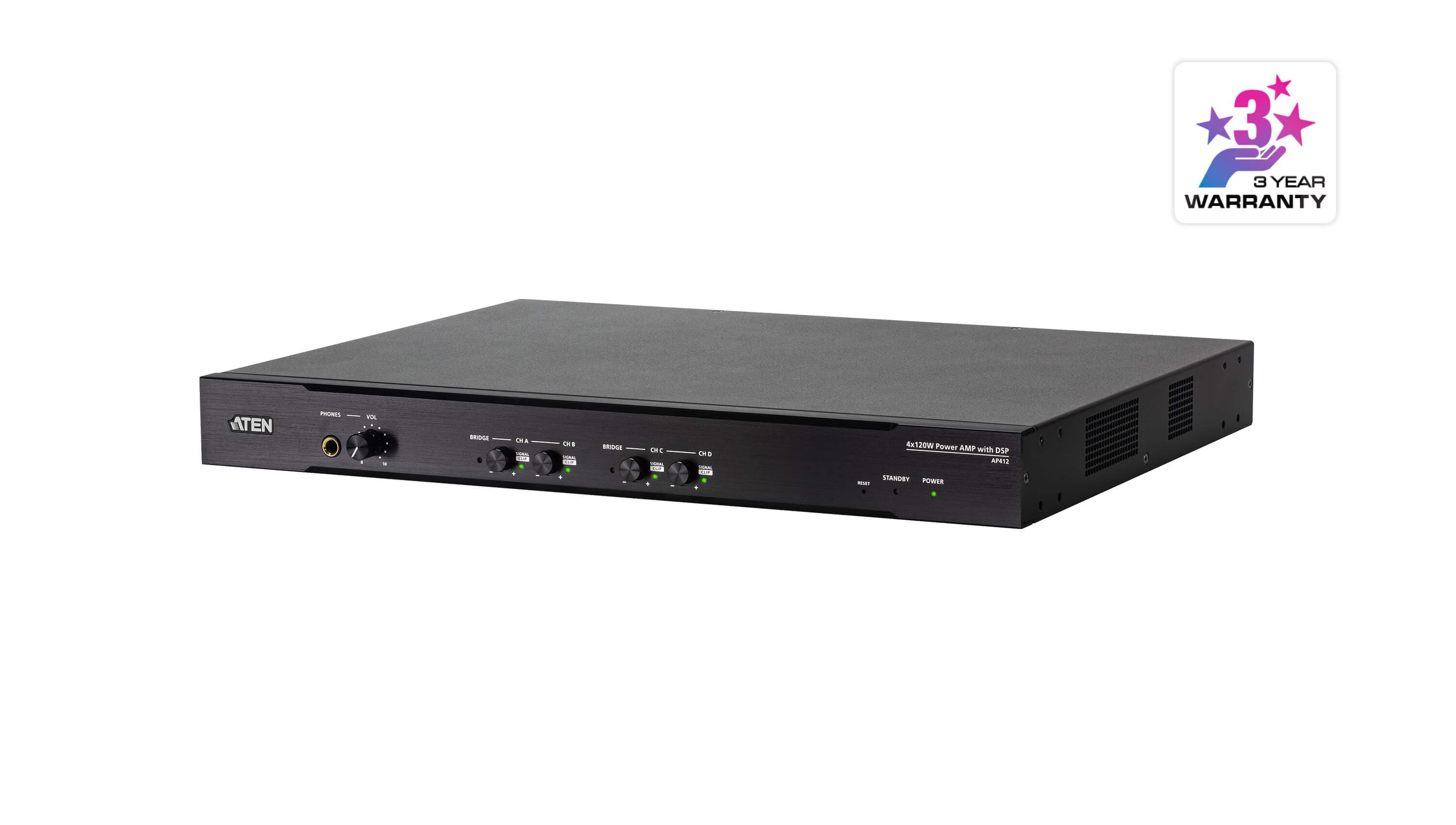4 × 120W Power Amplifier with DSP — изглед 3
