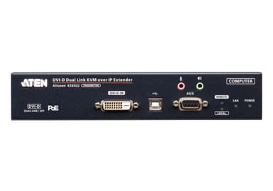 2K DVI-D Dual-Link KVM over IP Transmitter with Dual SFP & PoE
