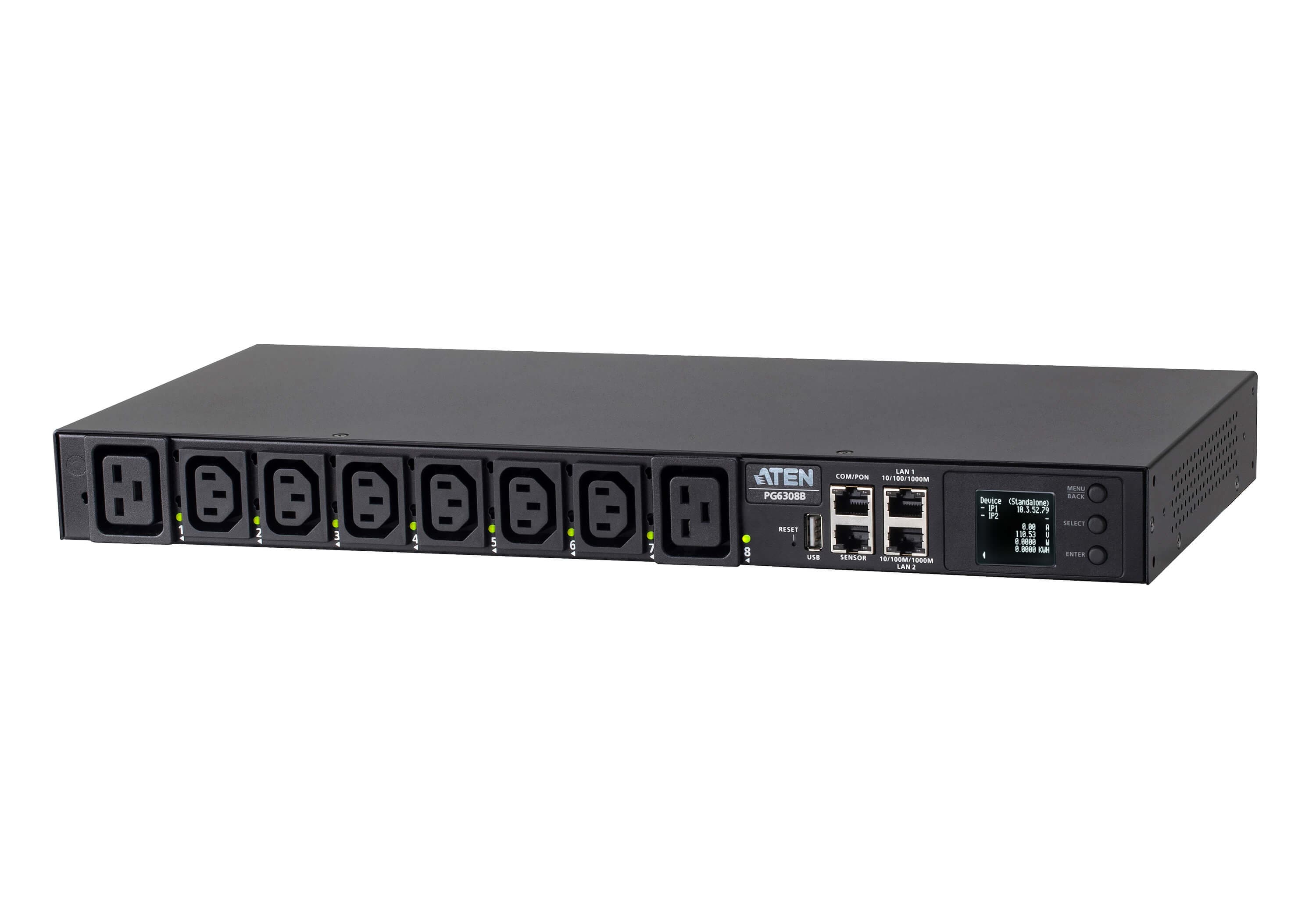 30A/32A 8-Outlet 1U Switched eco PDU — изглед 2