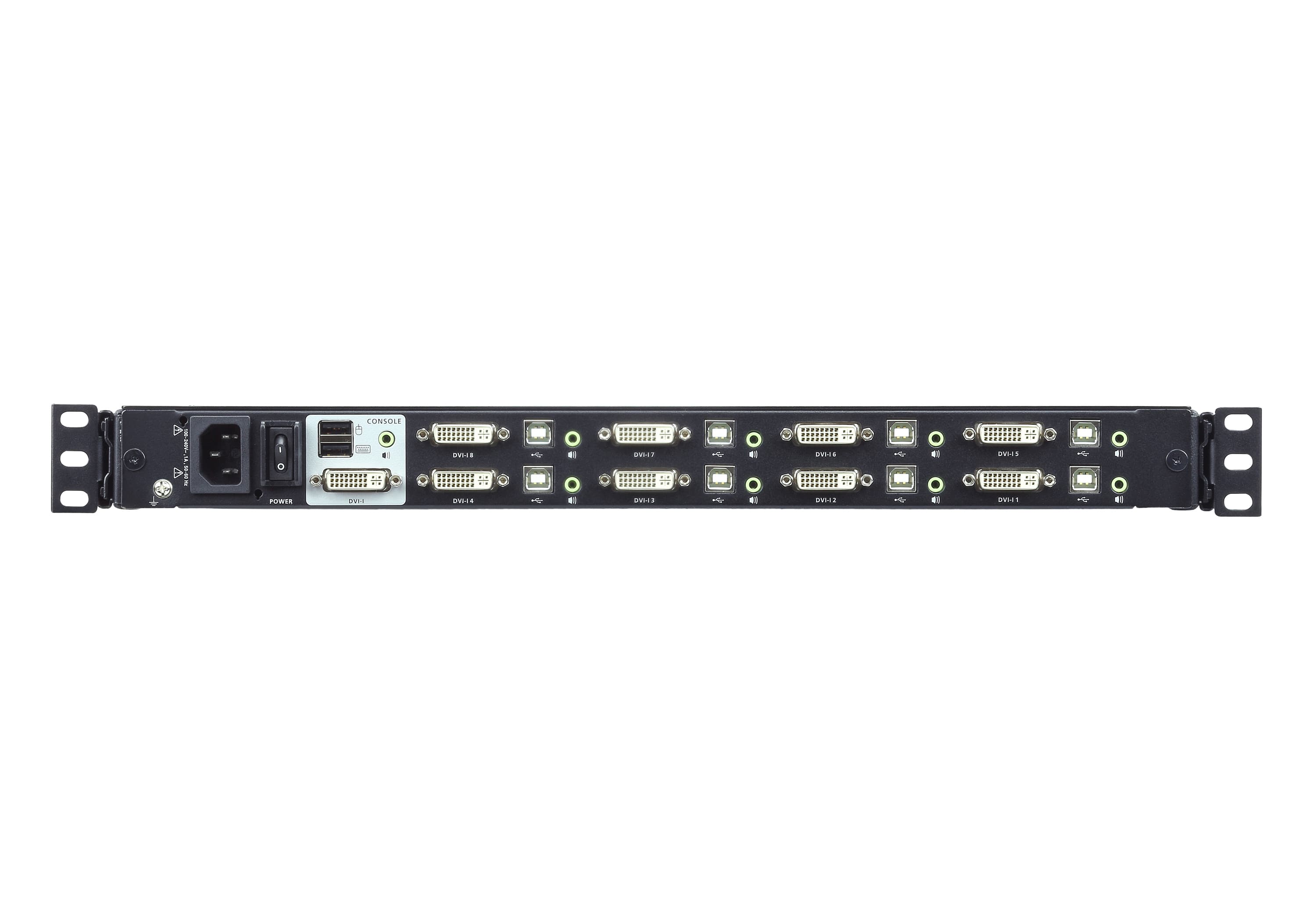 8-Port USB DVI Single Rail WideScreen LCD KVM Switch — изглед 2