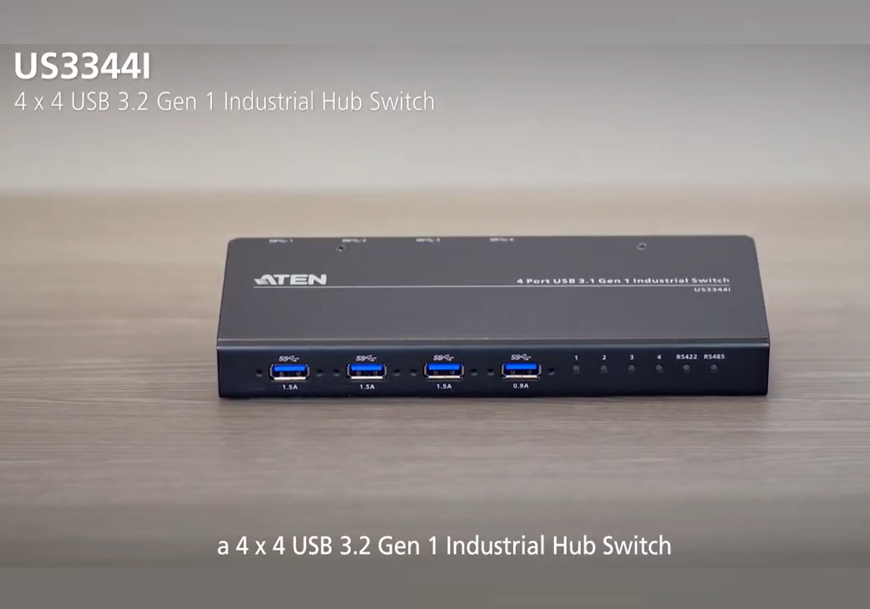 4 x 4 USB 3.2 Gen 1 Industrial Sharing Switch — изглед 6