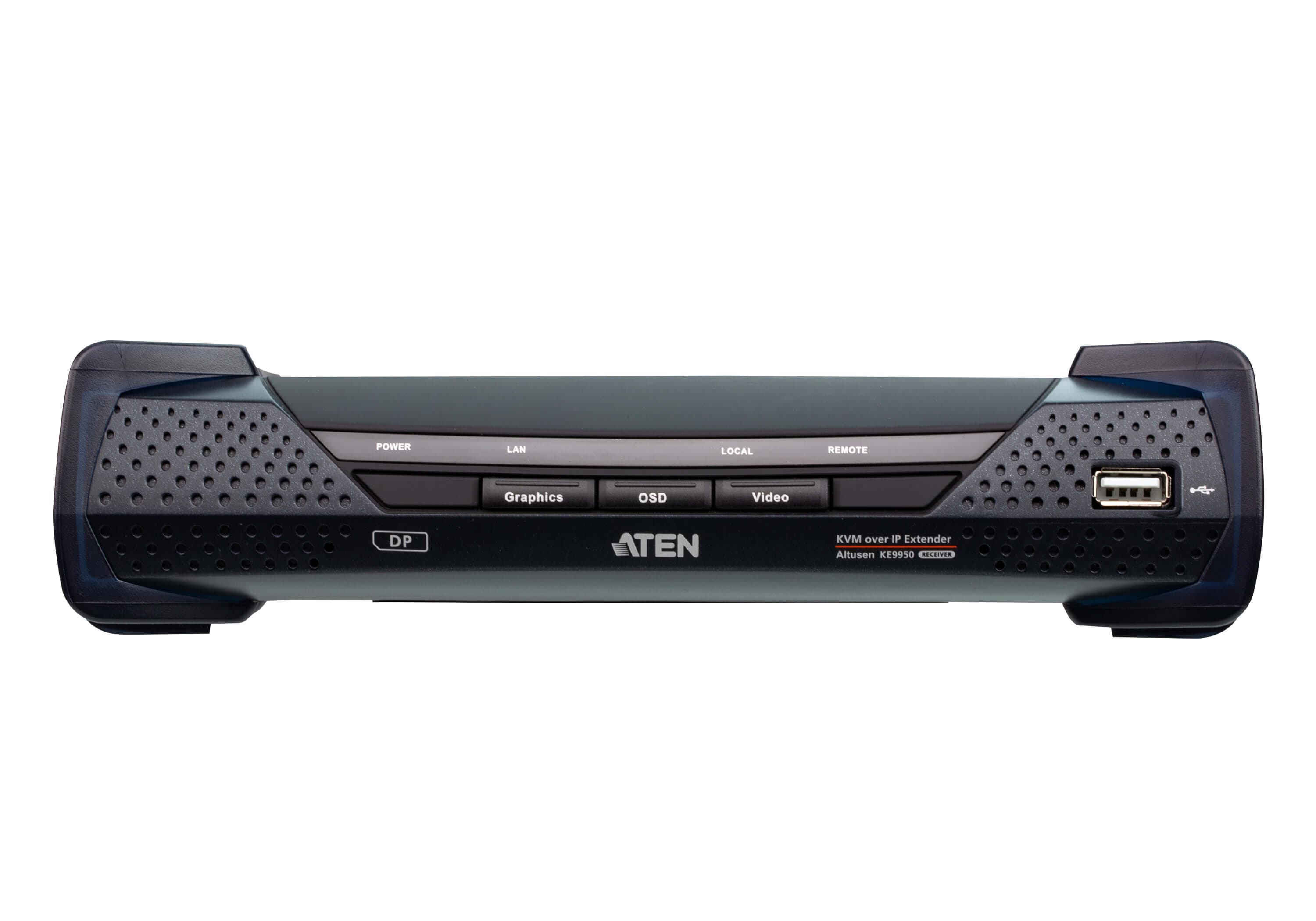 4K DisplayPort Single Display KVM over IP Extender