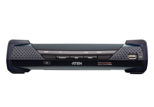 4K DisplayPort Single Display KVM over IP Extender