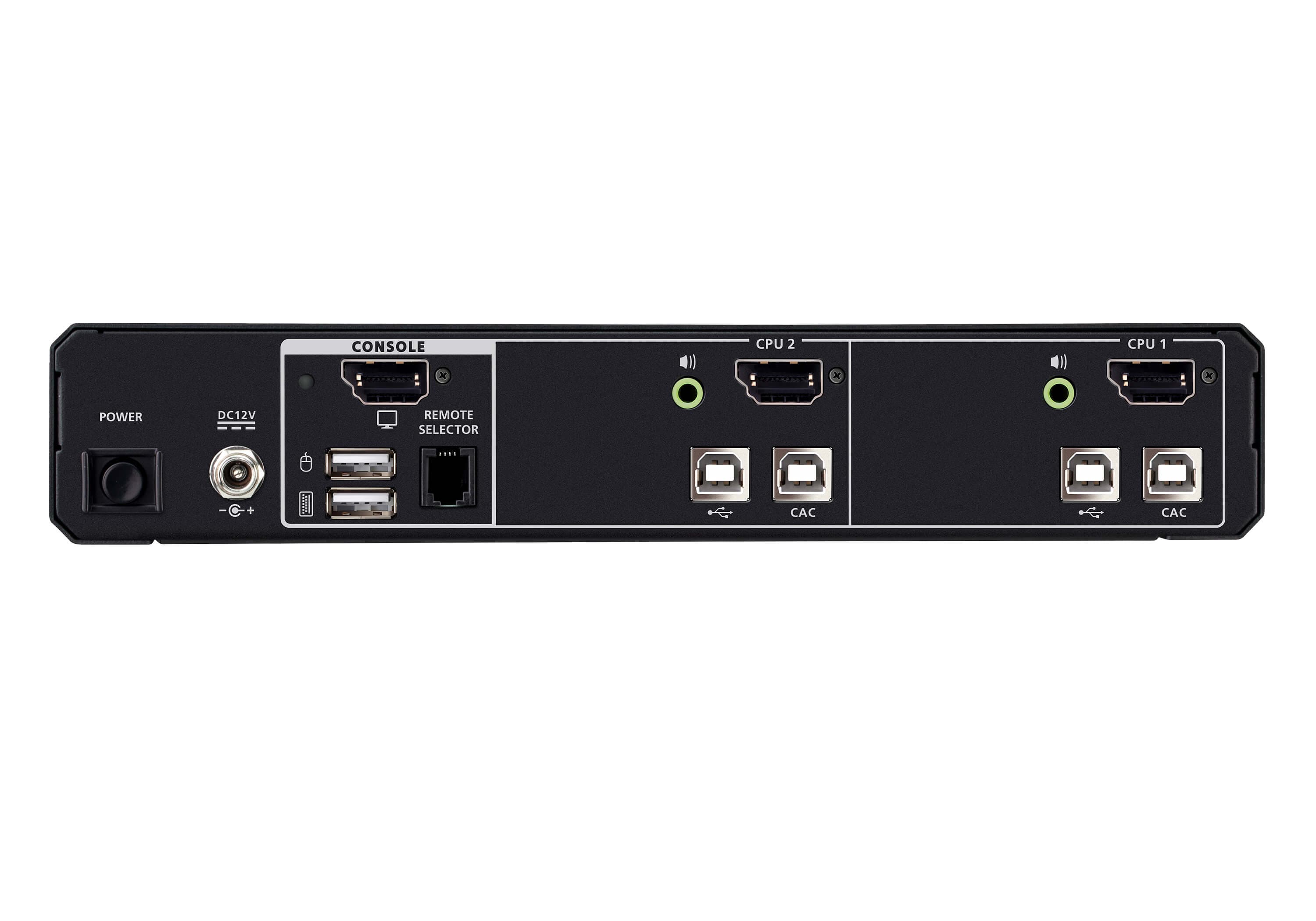 2-Port USB 5K DisplayPort/HDMI Universal Secure KVM Switch with CAC (PSD PP v4.0 Compliant) — изглед 2