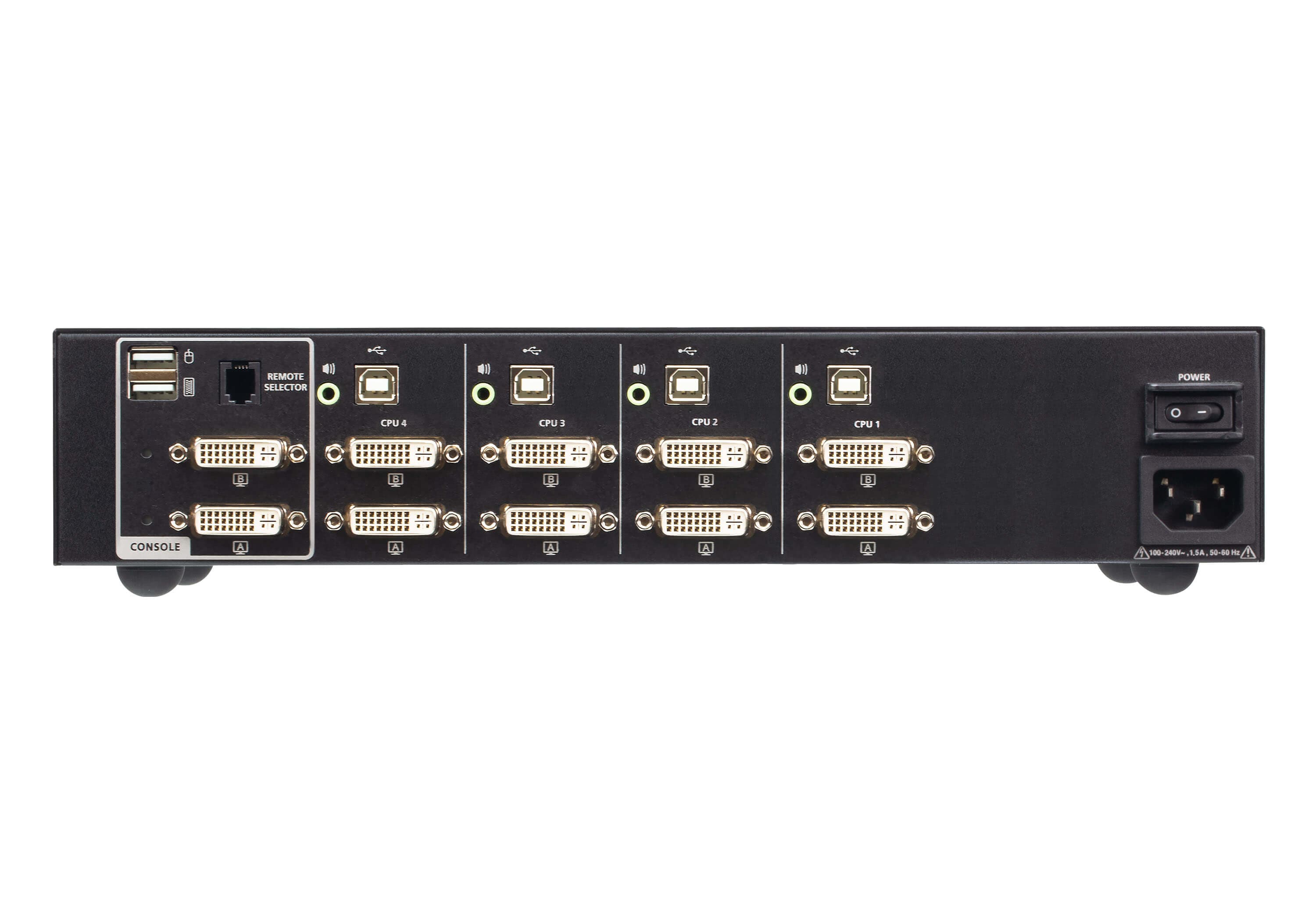 4-Port USB DVI Dual Display Secure KVM Switch (PSD PP v4.0 Compliant)