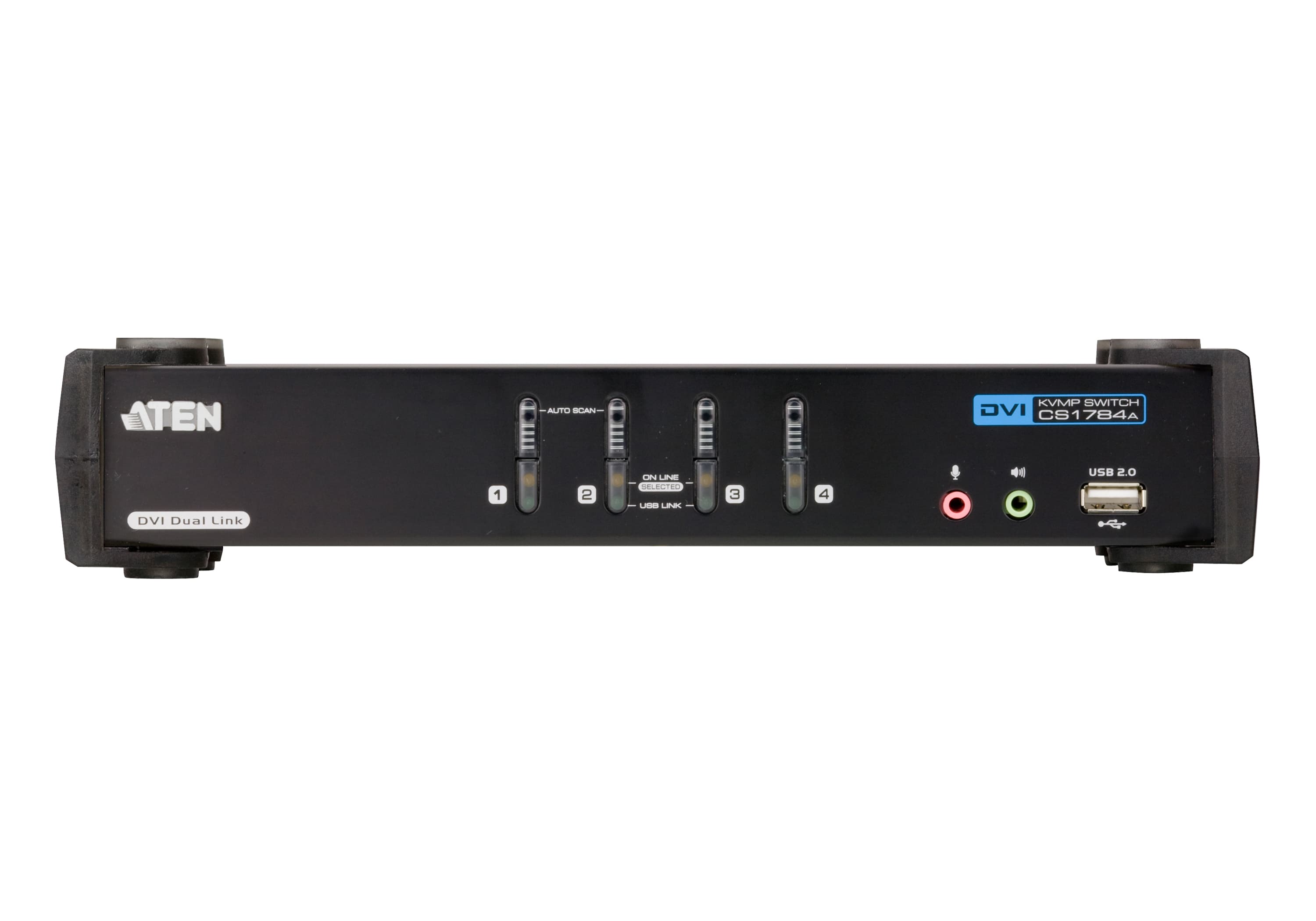 4-Port USB DVI Dual Link/Audio KVMP™ Switch — изглед 2