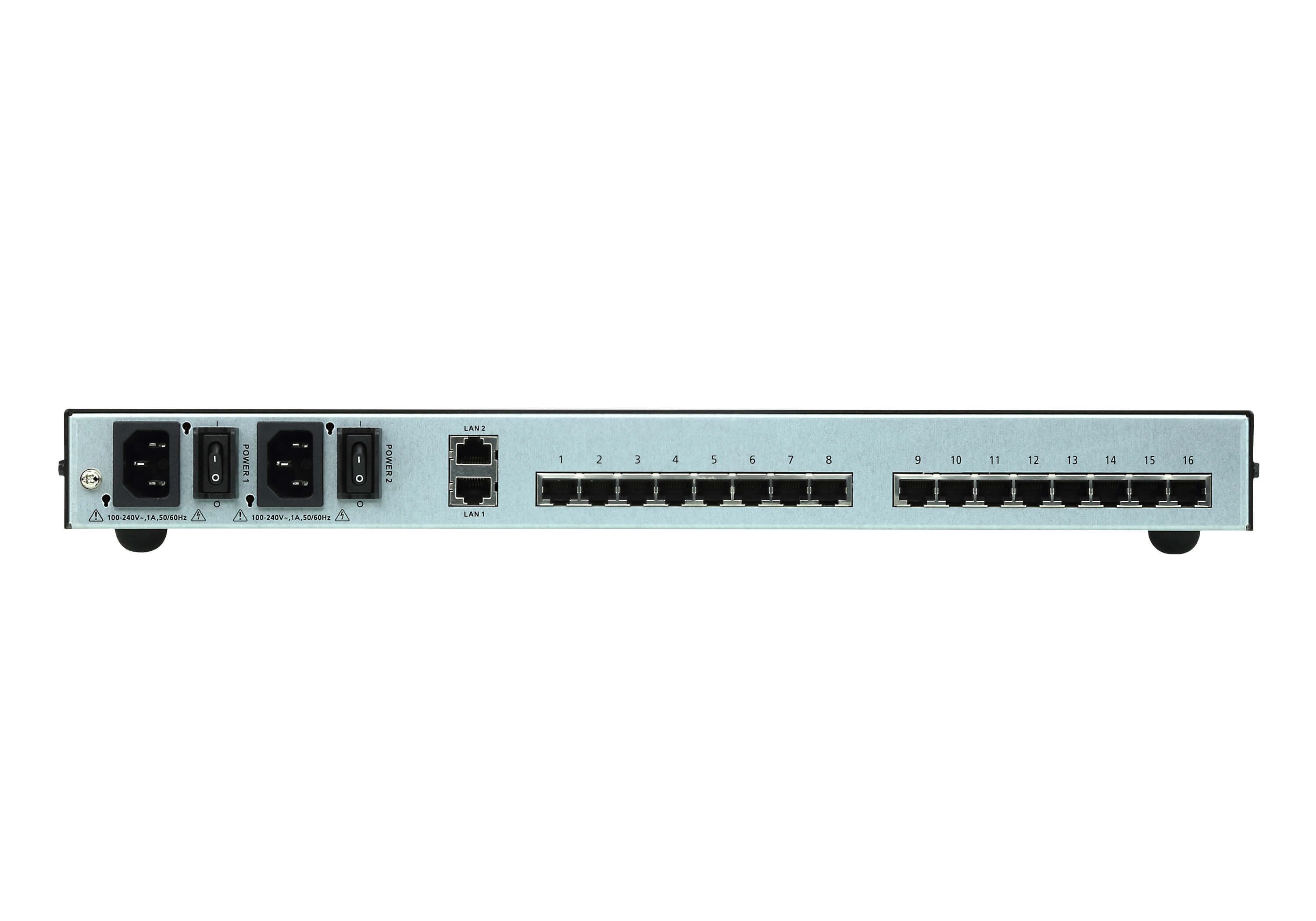 16-Port Serial Console Server with Dual Power/LAN — изглед 2
