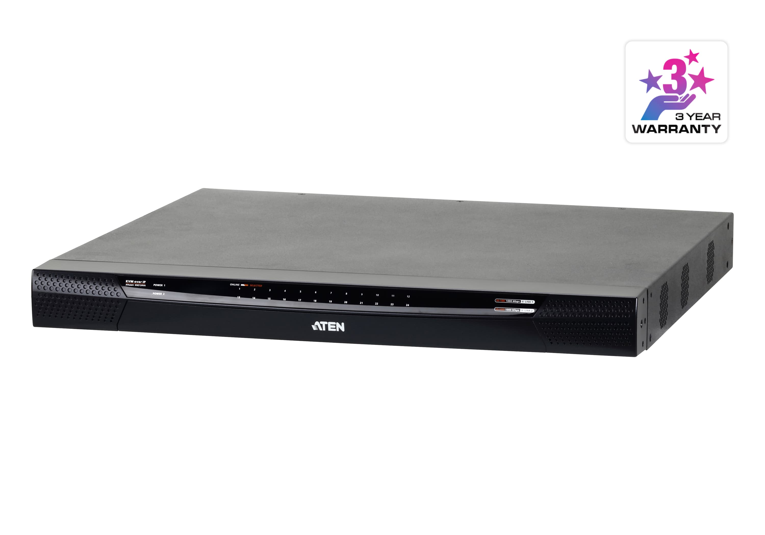 1-Local/2-Remote  Access 24-Port Multi-Interface Cat 5 KVM over IP Switch — изглед 3