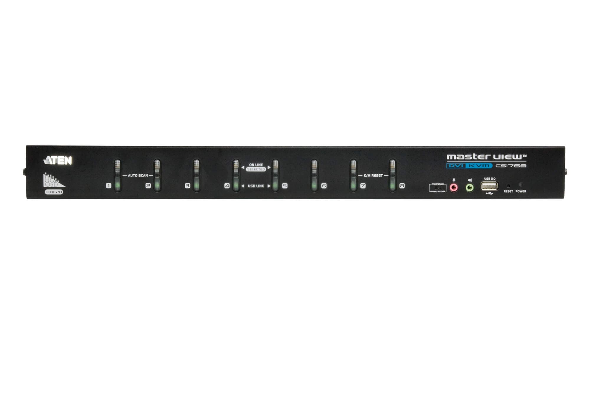 8-Port USB DVI/Audio KVM Switch
