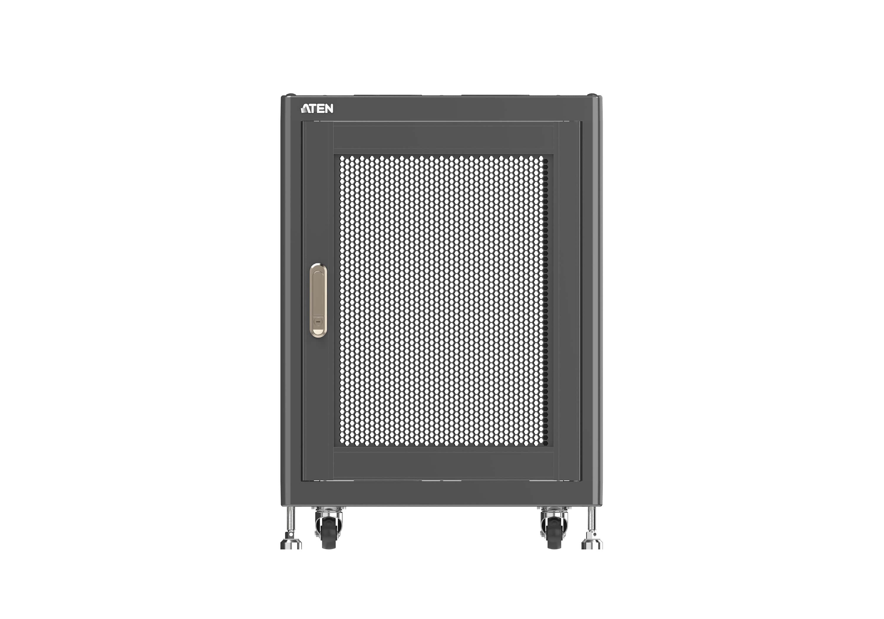 15U Standard Rack with Perforated Front and Rear Doors — изглед 4