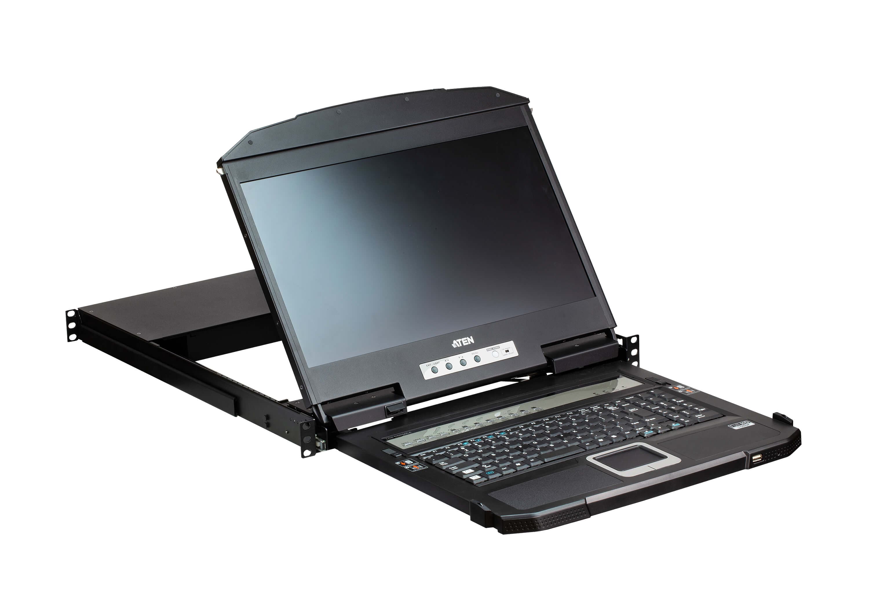 4-Port USB HDMI Multi-View Dual Rail WideScreen LCD KVM Switch — изглед 6
