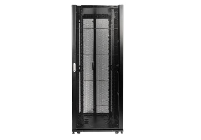 42U Server Rack with Perforated Front Door and Split Rear Door