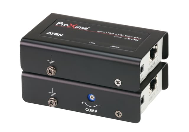 USB VGA Cat 5 Mini KVM Extender (1280 x 1024@100m)